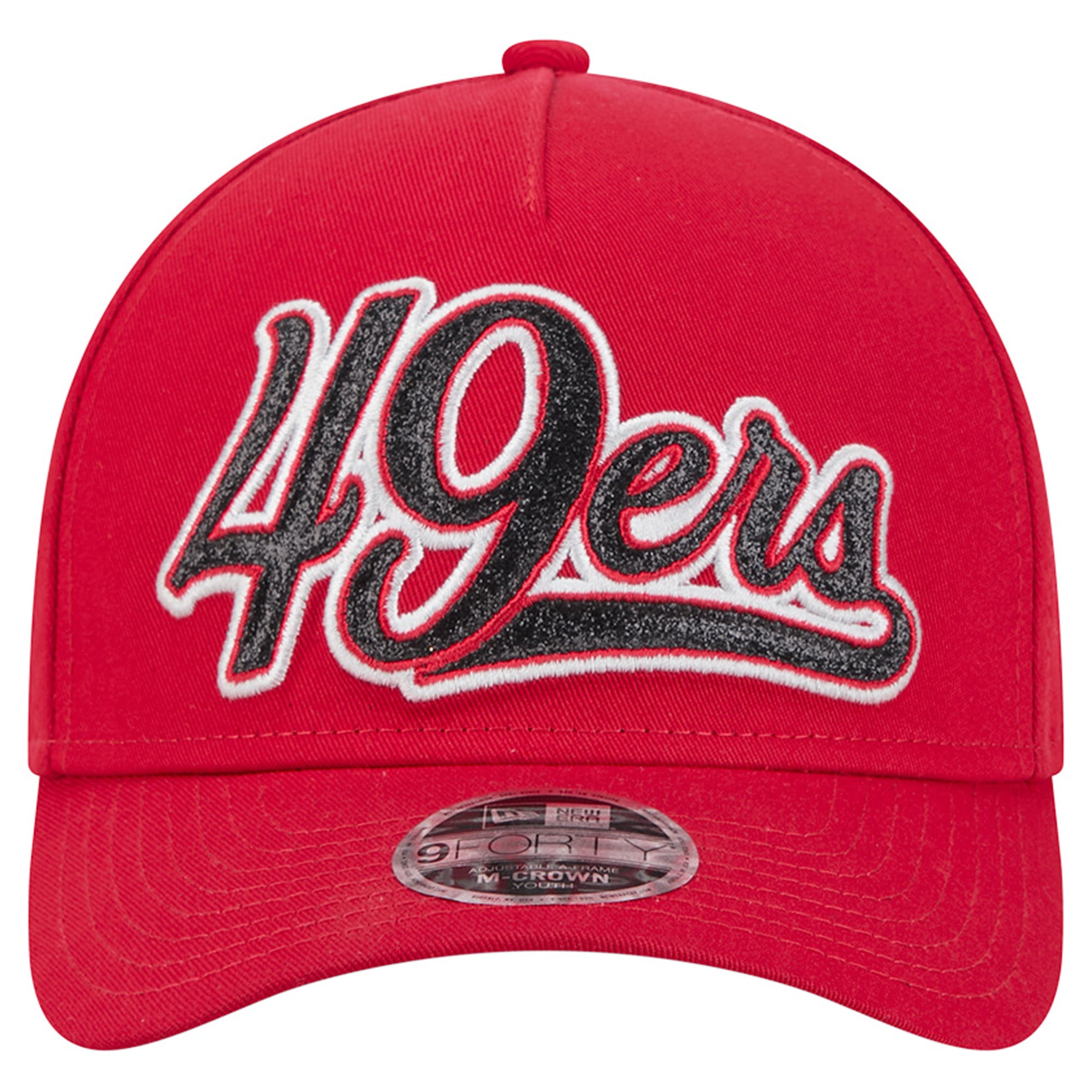 Casquette ajustable New Era Scarlet San Francisco 49ers 9FORTY pour filles et jeunes