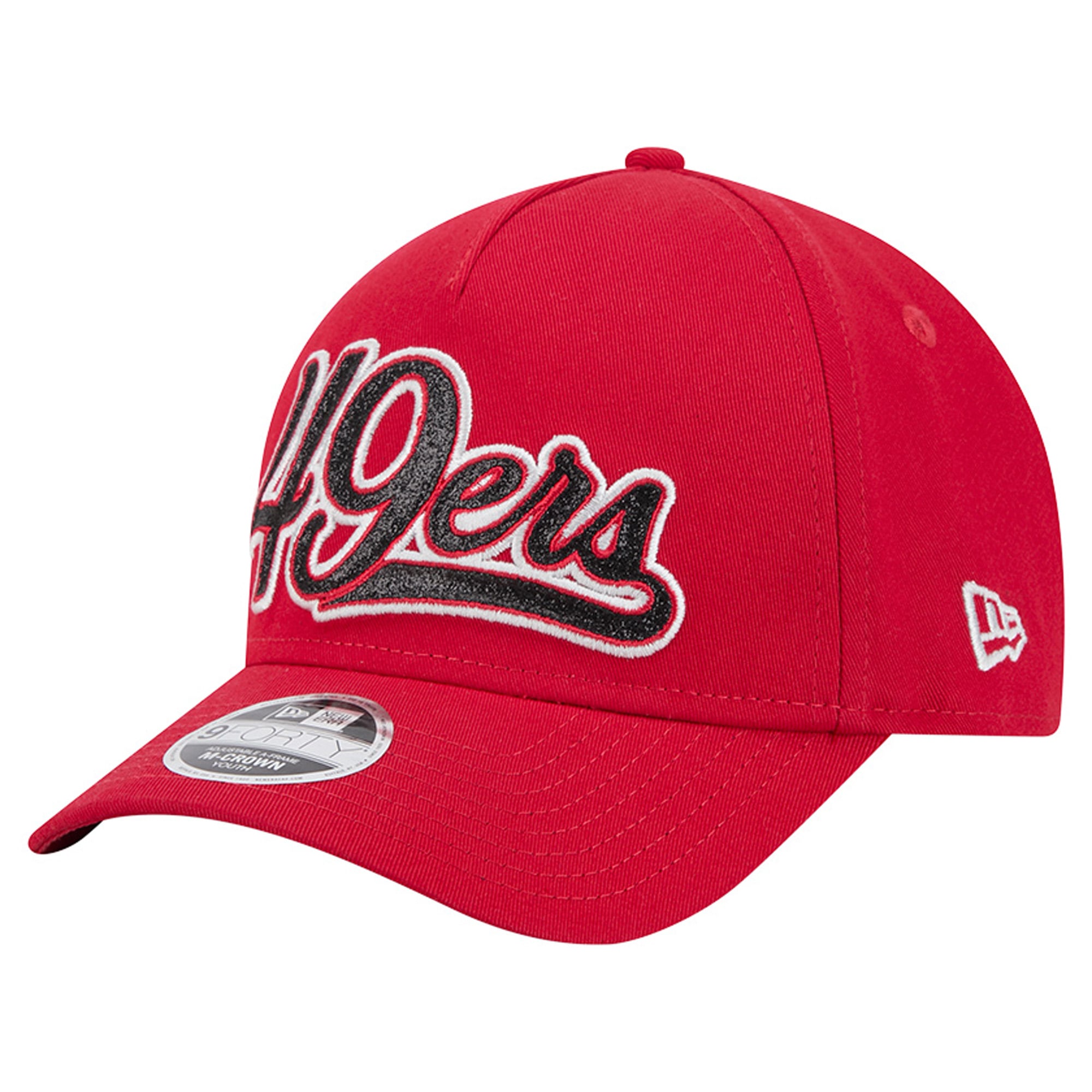 Casquette ajustable New Era Scarlet San Francisco 49ers 9FORTY pour filles et jeunes