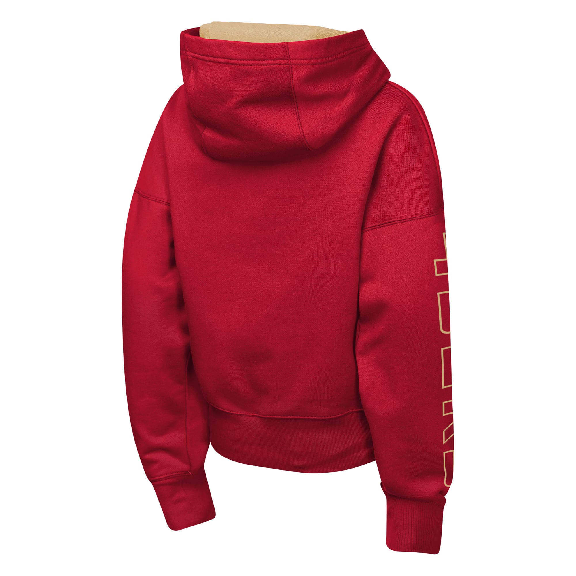 Sweat à capuche Outerstuff Scarlet San Francisco 49ers Miss Tailgate Color Block pour jeunes filles
