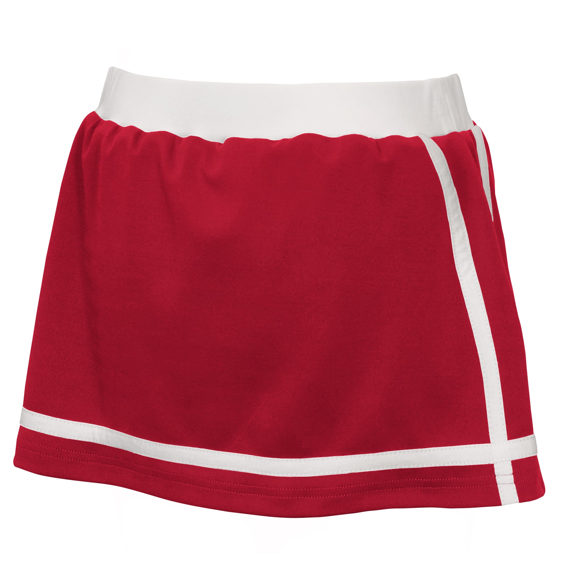 Jupe-short rayée rouge écarlate des équipes spéciales 49ers de San Francisco, par Erin Andrews, pour jeunes filles