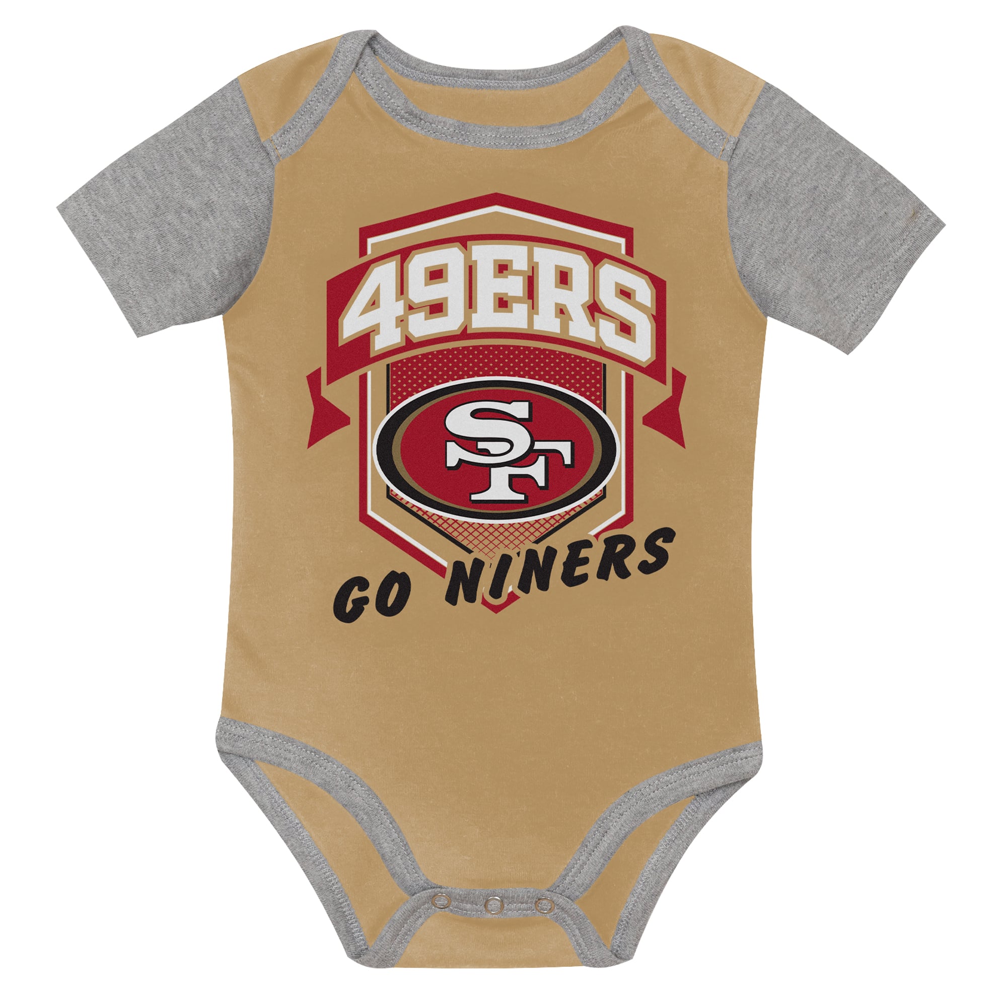 Infant Outerstuff  San Francisco 49ers First Round Pick 3-Piece Bodysuit Set