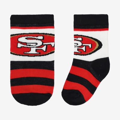  San Francisco 49ers Starter Infant Rugby Block Socks - Black