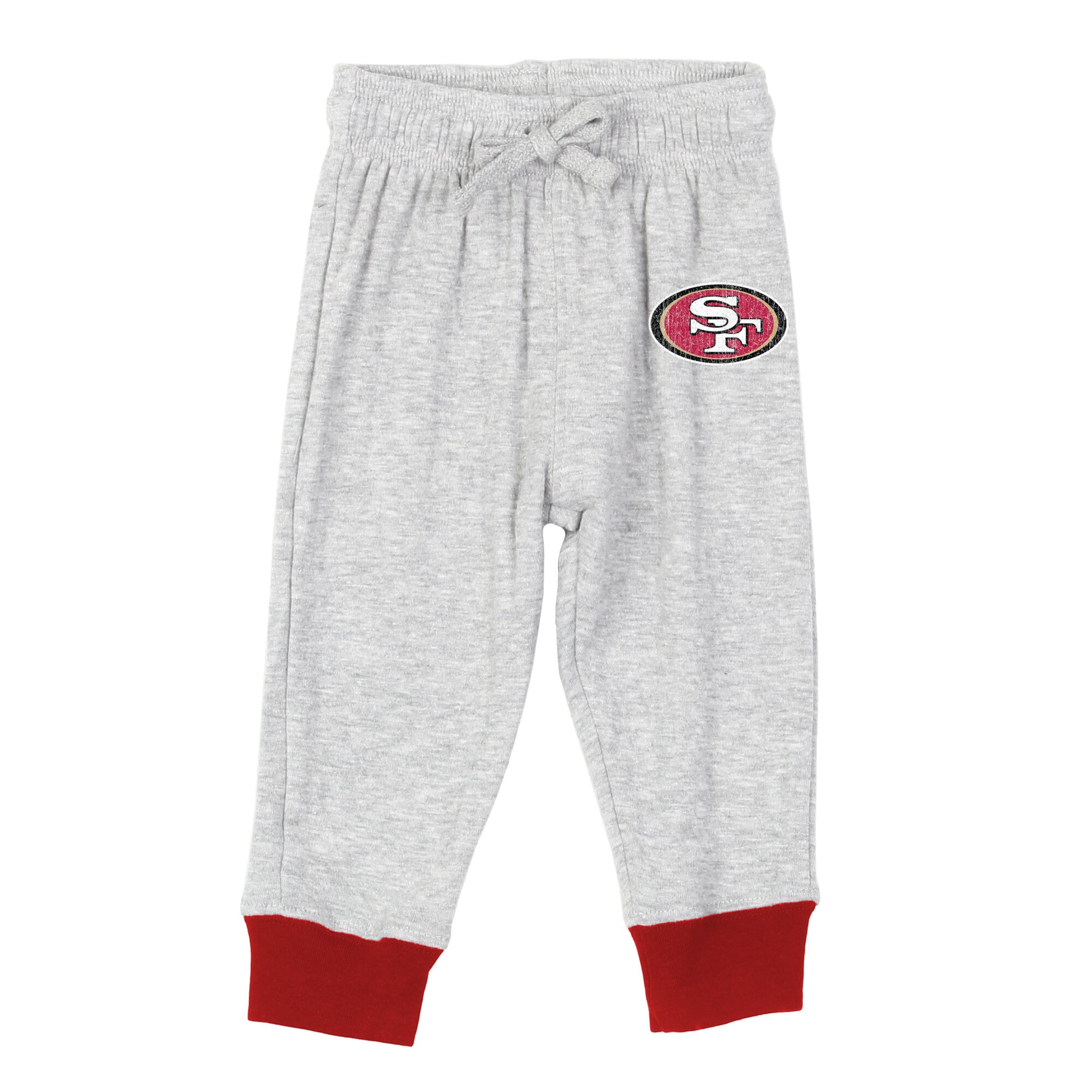 Ensemble body à manches longues et pantalon Jie Hopper pour bébé Wes & Willy, gris chiné, San Francisco 49ers