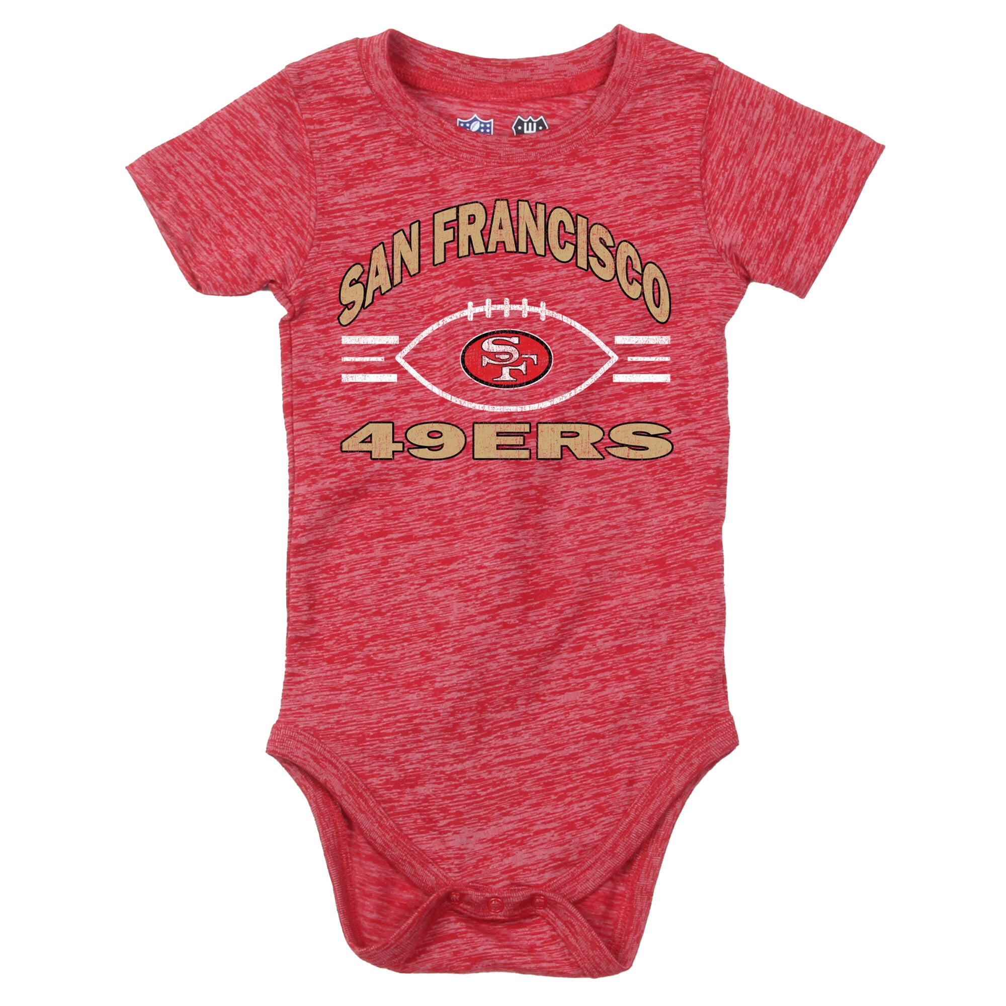Infant Wes & Willy Scarlet/Black San Francisco 49ers Cloudy Yard Hopper Bodysuit Shorts Set
