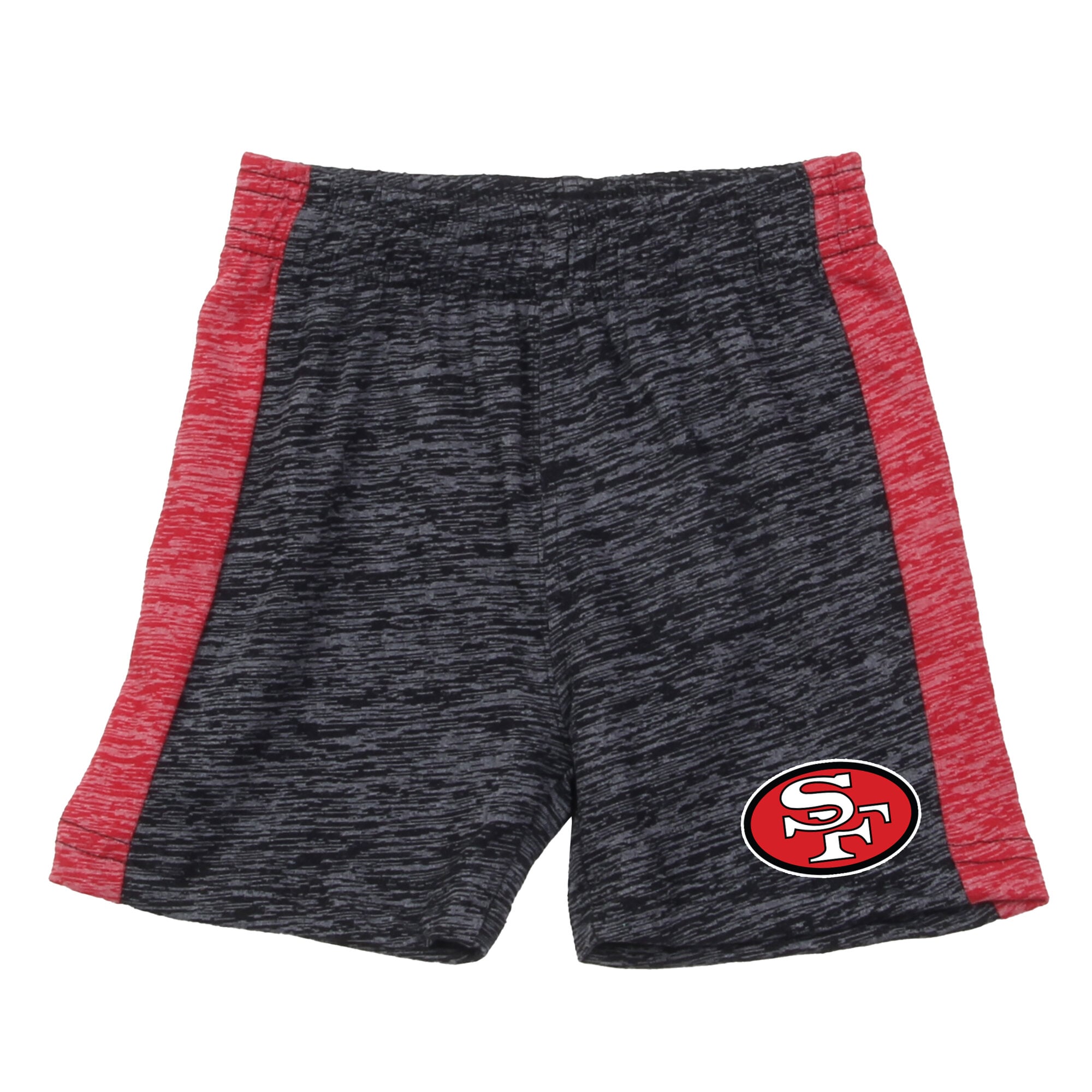 Infant Wes & Willy Scarlet/Black San Francisco 49ers Cloudy Yard Hopper Bodysuit Shorts Set