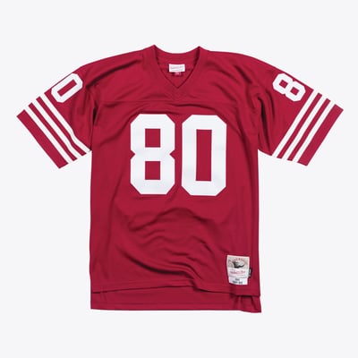 Camiseta Jerry Rice del San Francisco 49ers 1990 Mitchell & Ness Legacy – Rojo