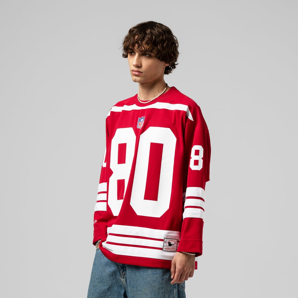 Jerry Rice Scarlet San Francisco 49ers Maxxed Out Fashion Hockey Jersey