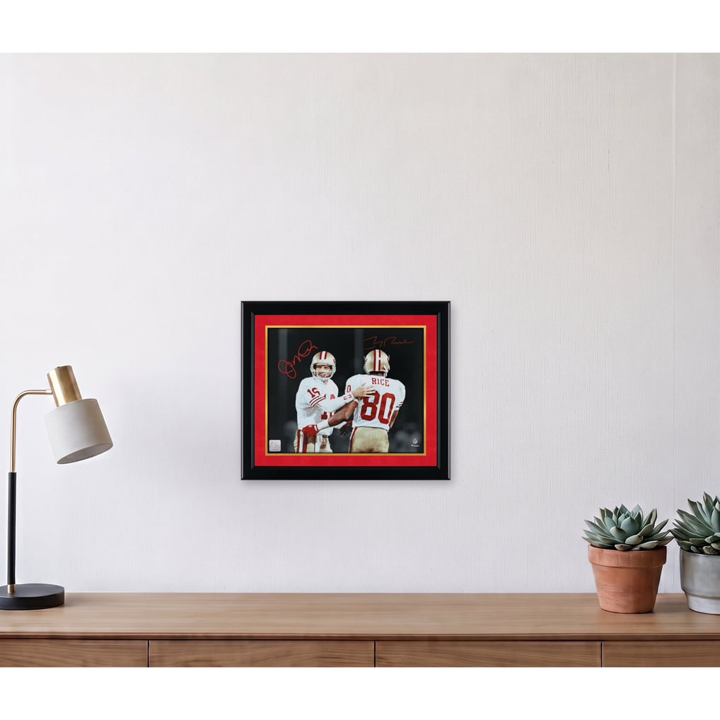 Joe Montana & Jerry Rice San Francisco 49ers Autographed 11