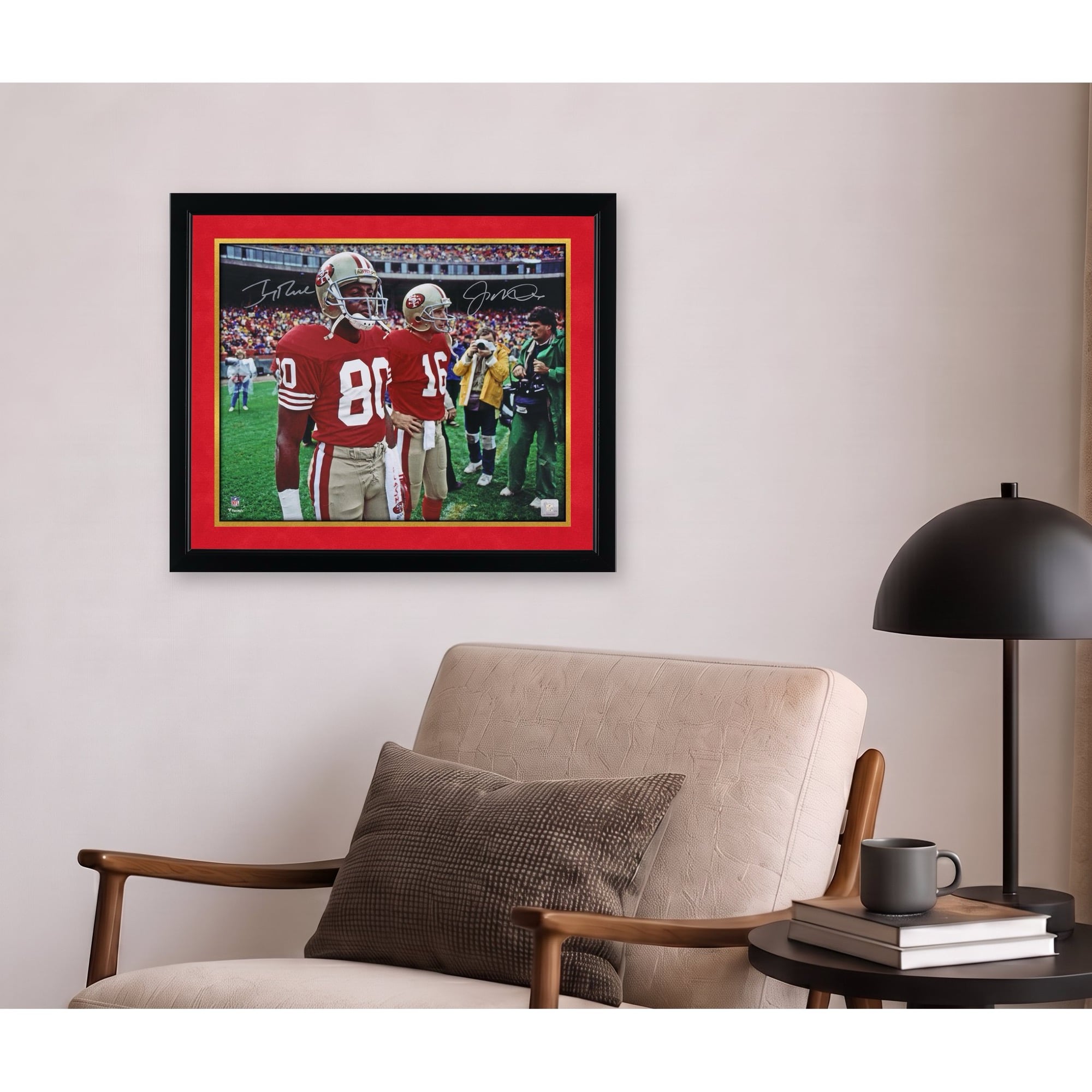 Joe Montana & Jerry Rice San Francisco 49ers Autographed 16" x 20" Taking the Field Photograph