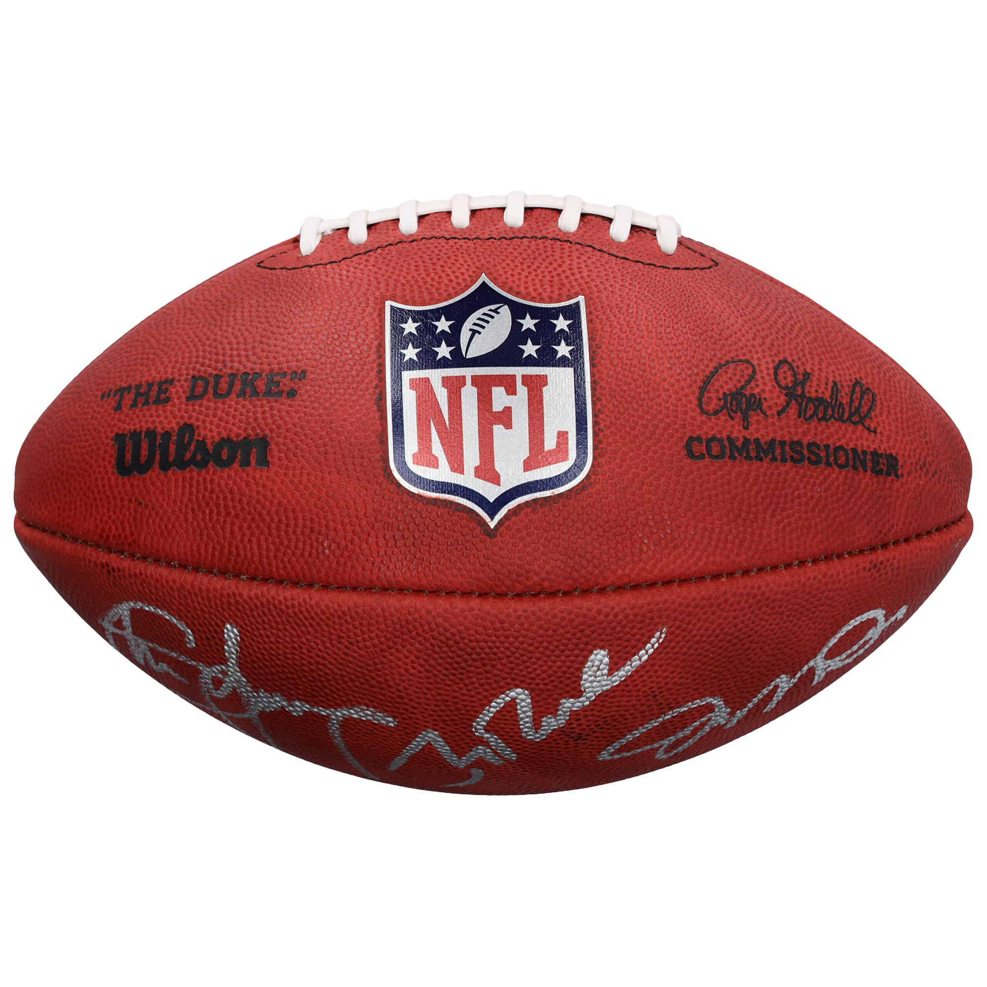 Ballon de football américain Duke Full Color autographié par Joe Montana, Steve Young et Jerry Rice des 49ers de San Francisco