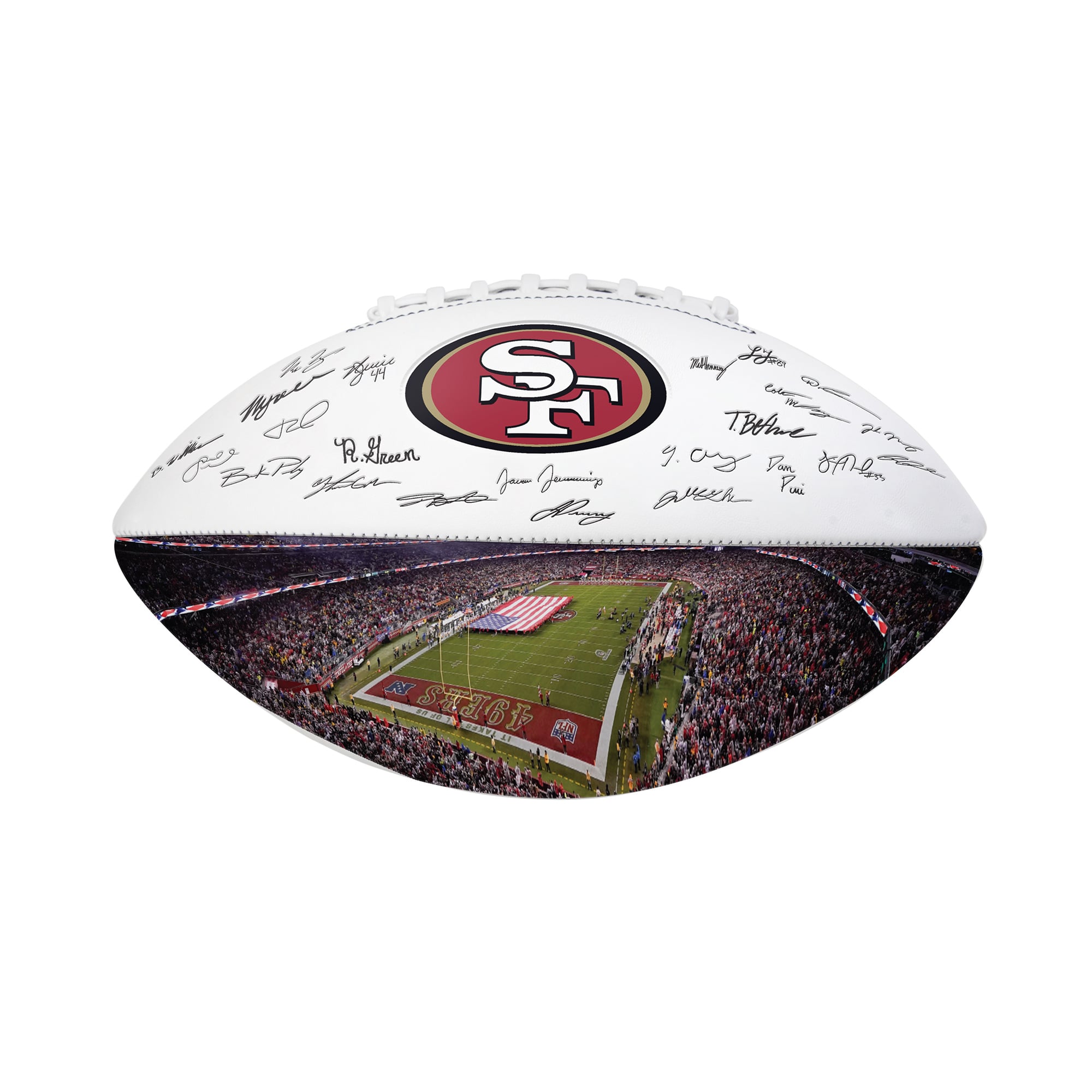 Logo Brands San Francisco 49ers 2025 Autograph Signature Football