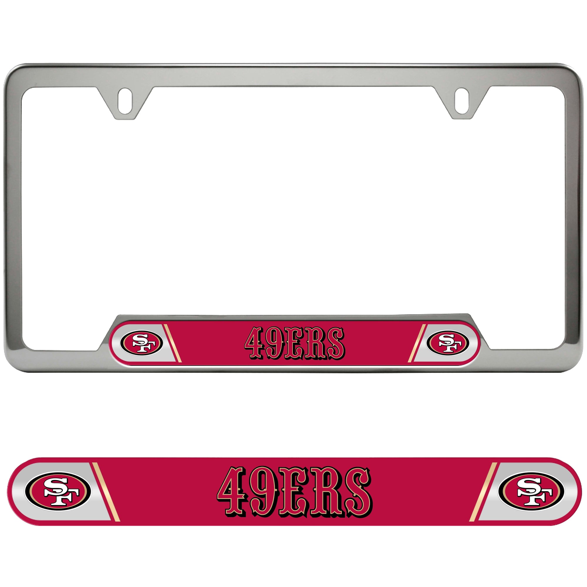 Logo Brands  San Francisco 49ers Embossed License Plate Frame