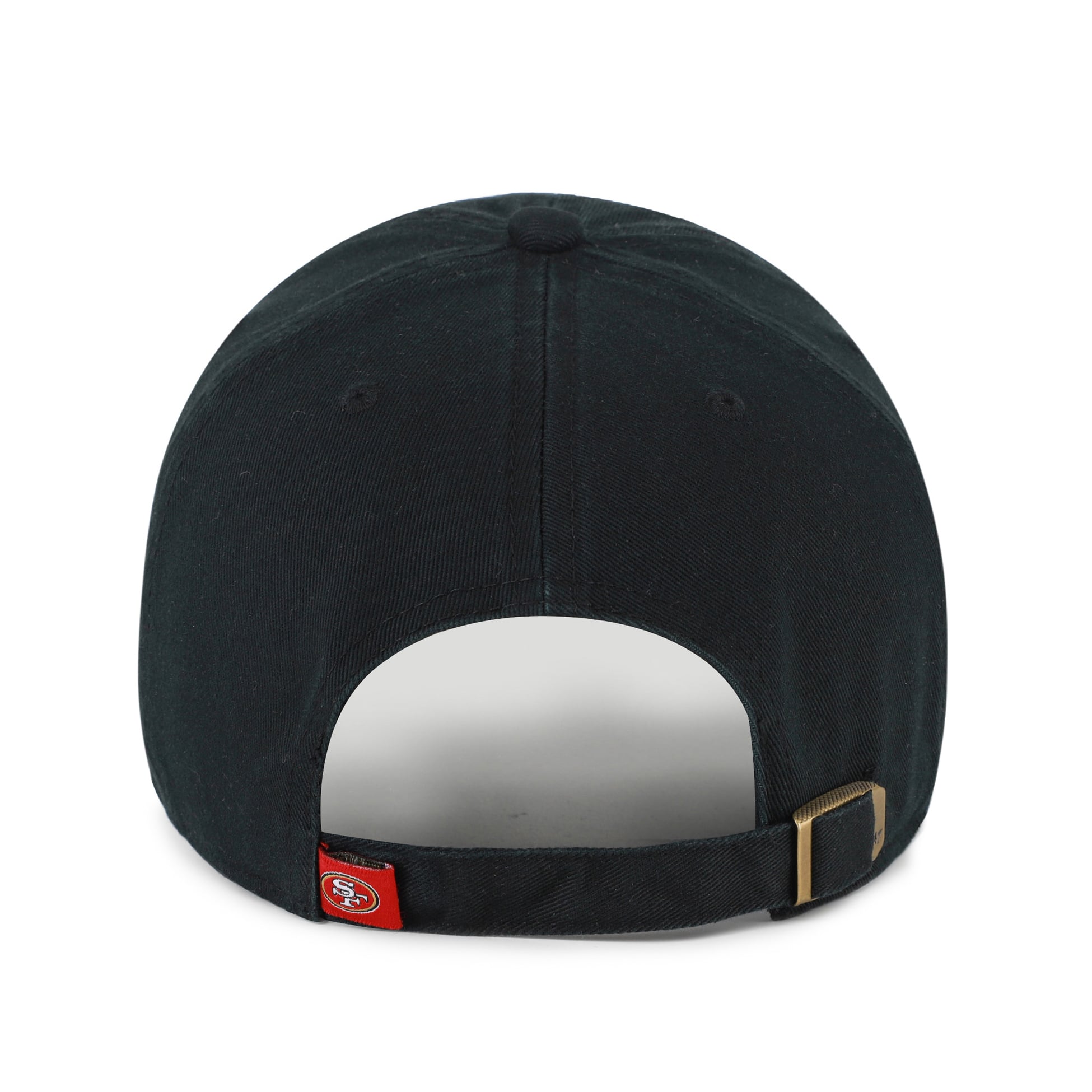 Men's '47 Black San Francisco 49ers Clean Up Team Script Adjustable Hat