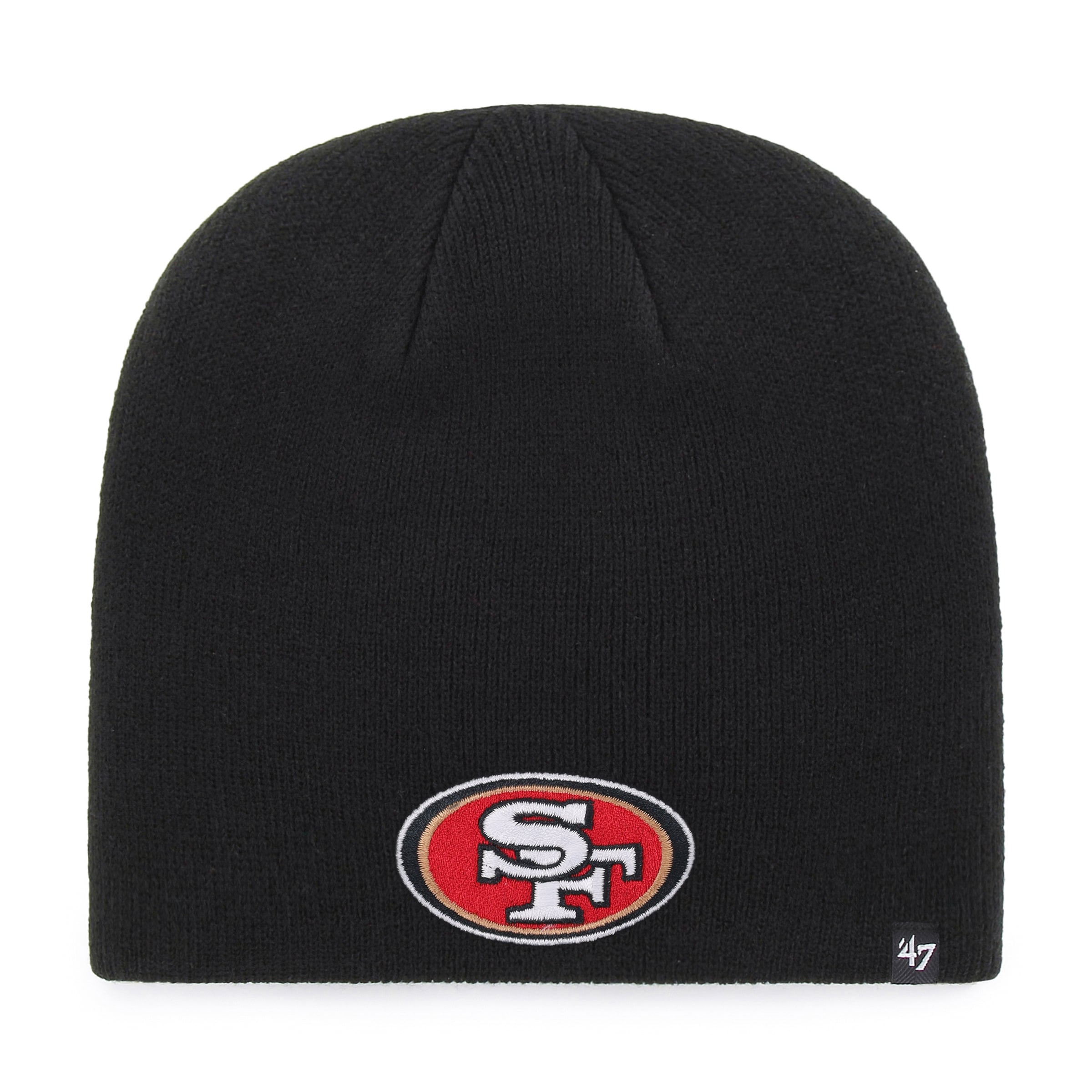 Bonnet tricoté noir pour homme des 49ers de San Francisco, modèle 47