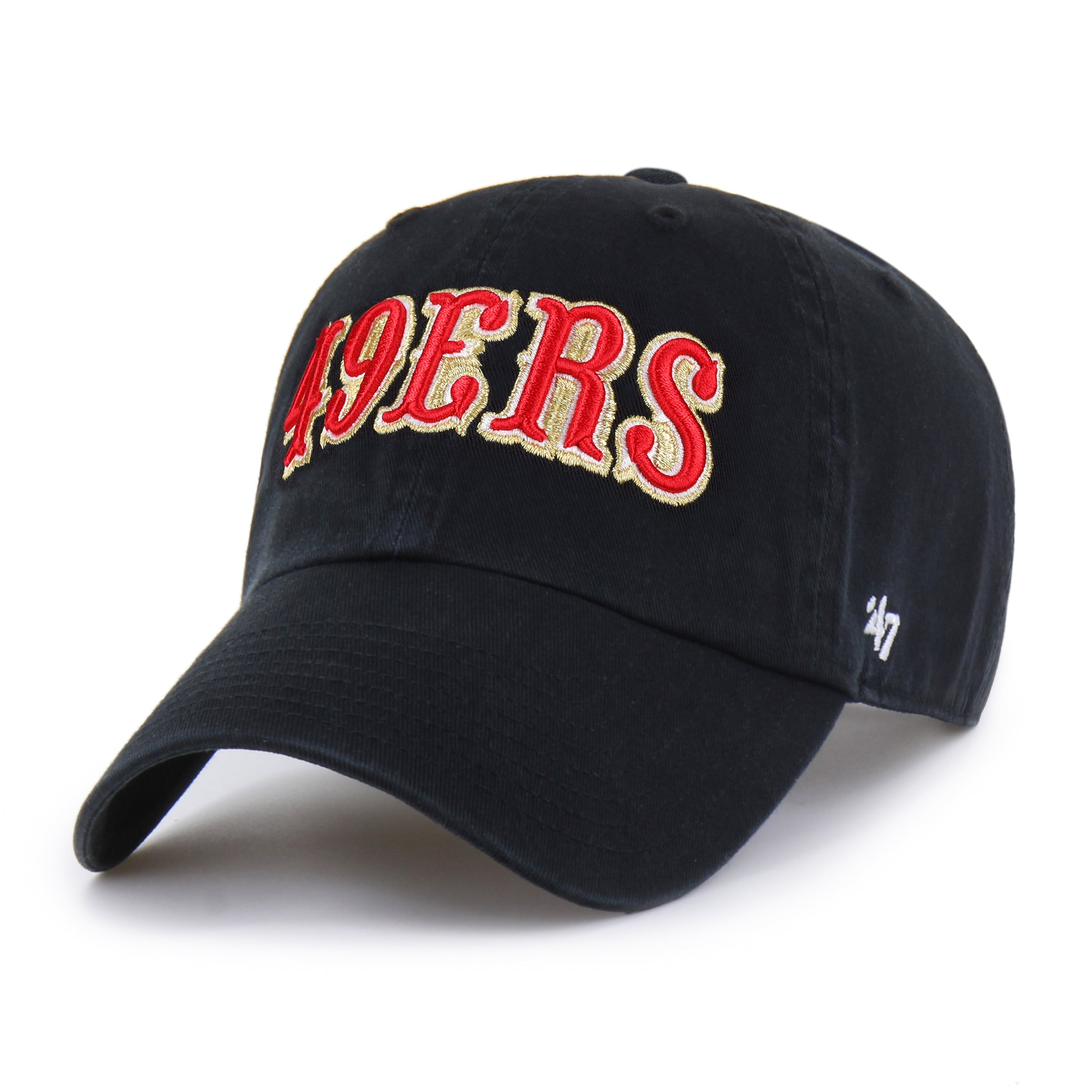 Men's '47  Black San Francisco 49ers Rivalries Collection Clean Up Adjustable Hat