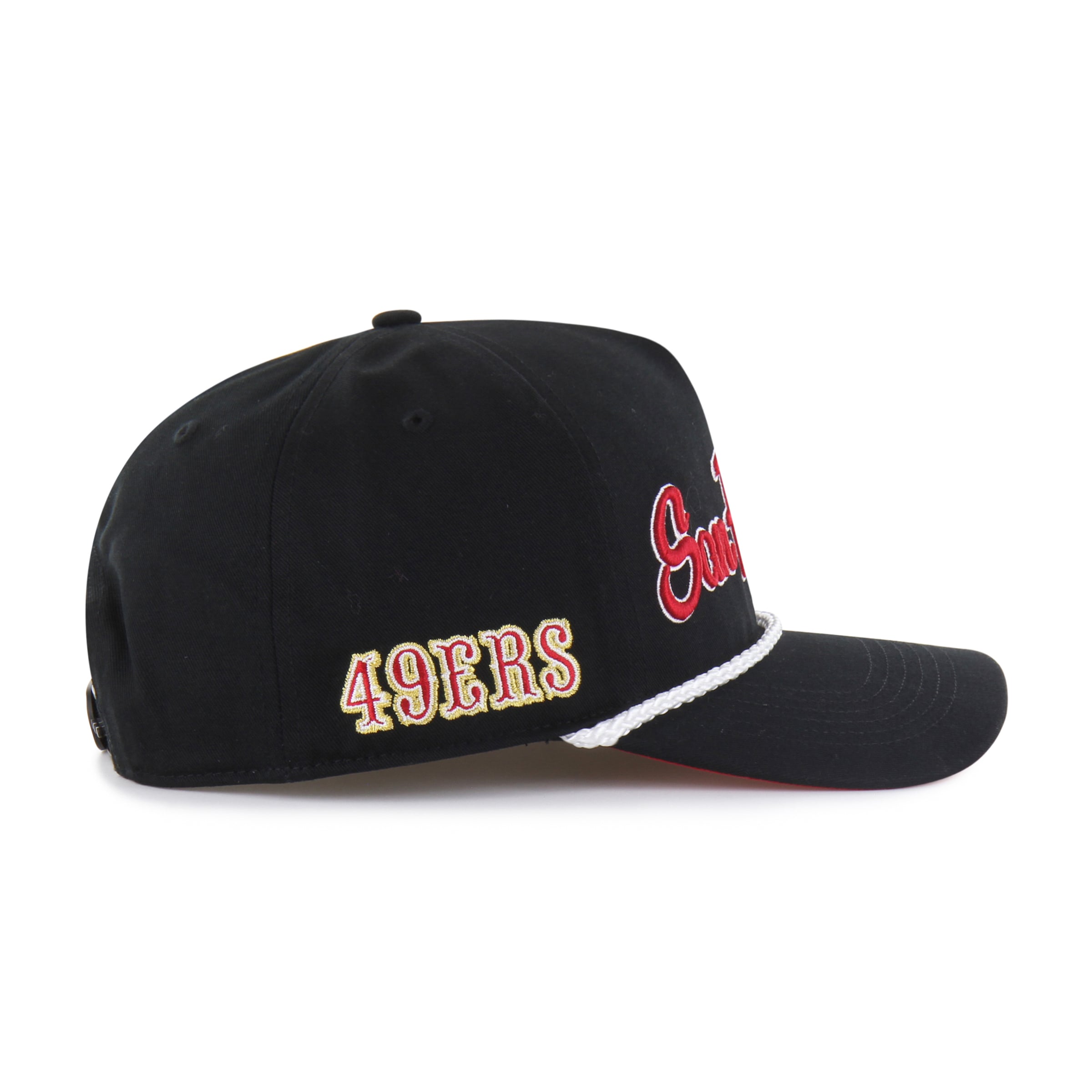 Casquette ajustable à tête plate de la collection Rivalries des 49ers de San Francisco, modèle 47, noire.
