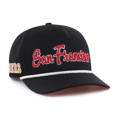  San Francisco 49ers '47 Rivalries Collection Overhand Hitch Adjustable Hat - Black