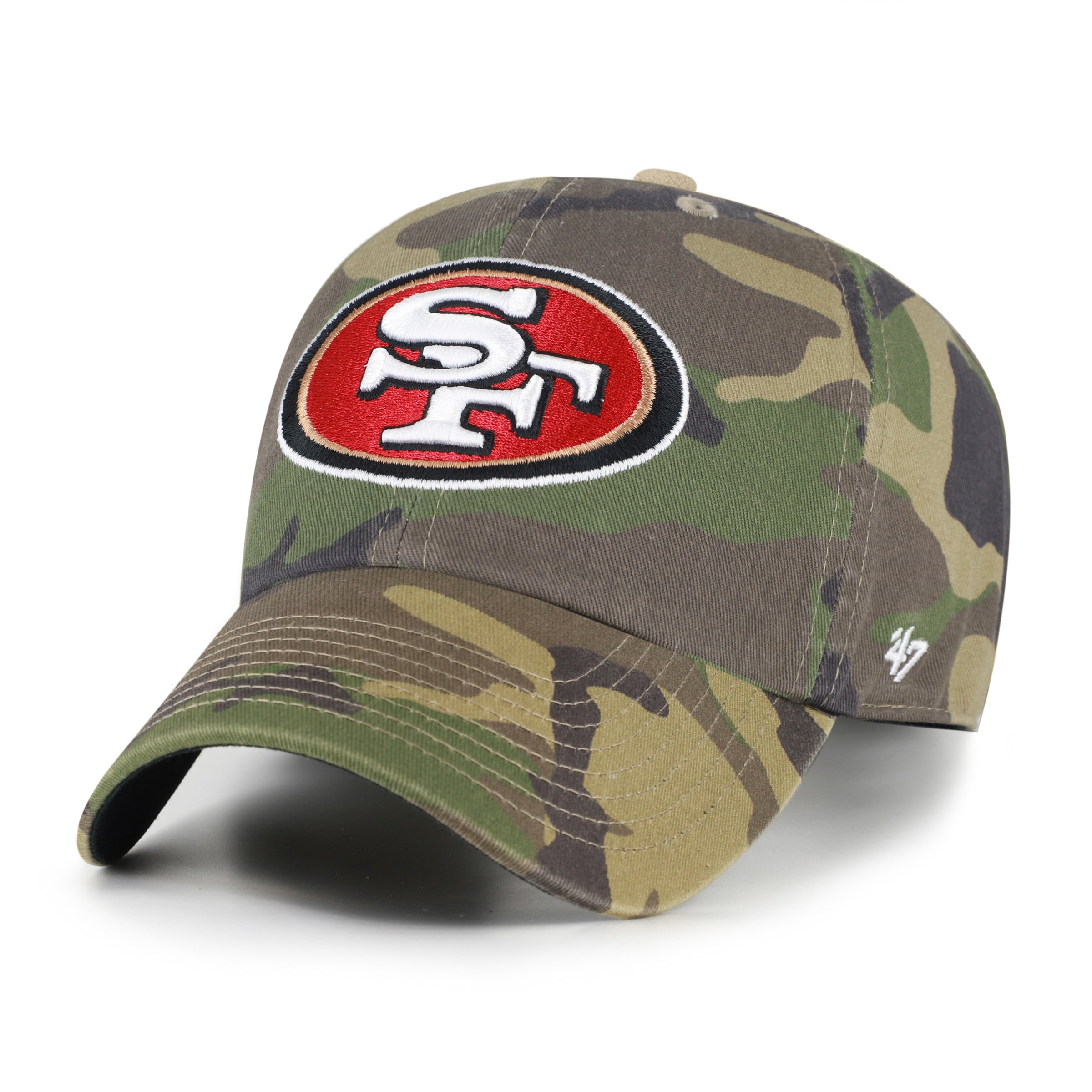 Casquette ajustable pour homme '47 Camo San Francisco 49ers Woodland Clean Up