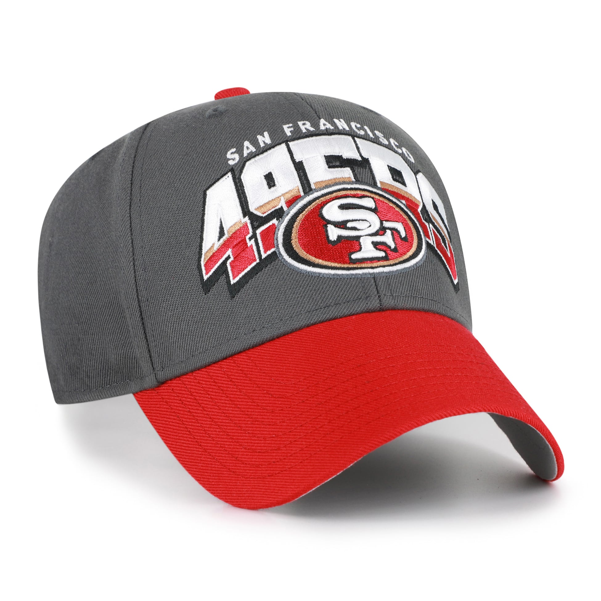 Casquette ajustable pour homme '47 Charcoal San Francisco 49ers Split Block MVP