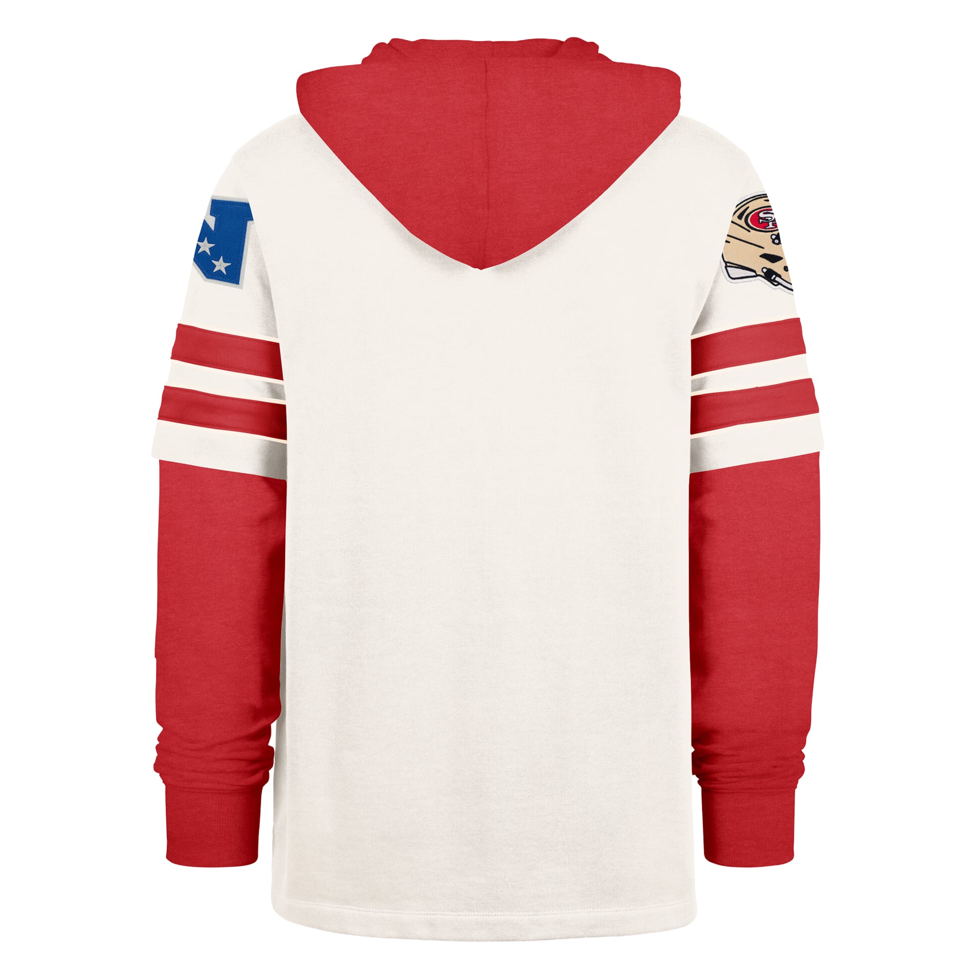 Sweat à capuche pour homme '47 Cream San Francisco 49ers Split Zone Cornerback Duo Lacer