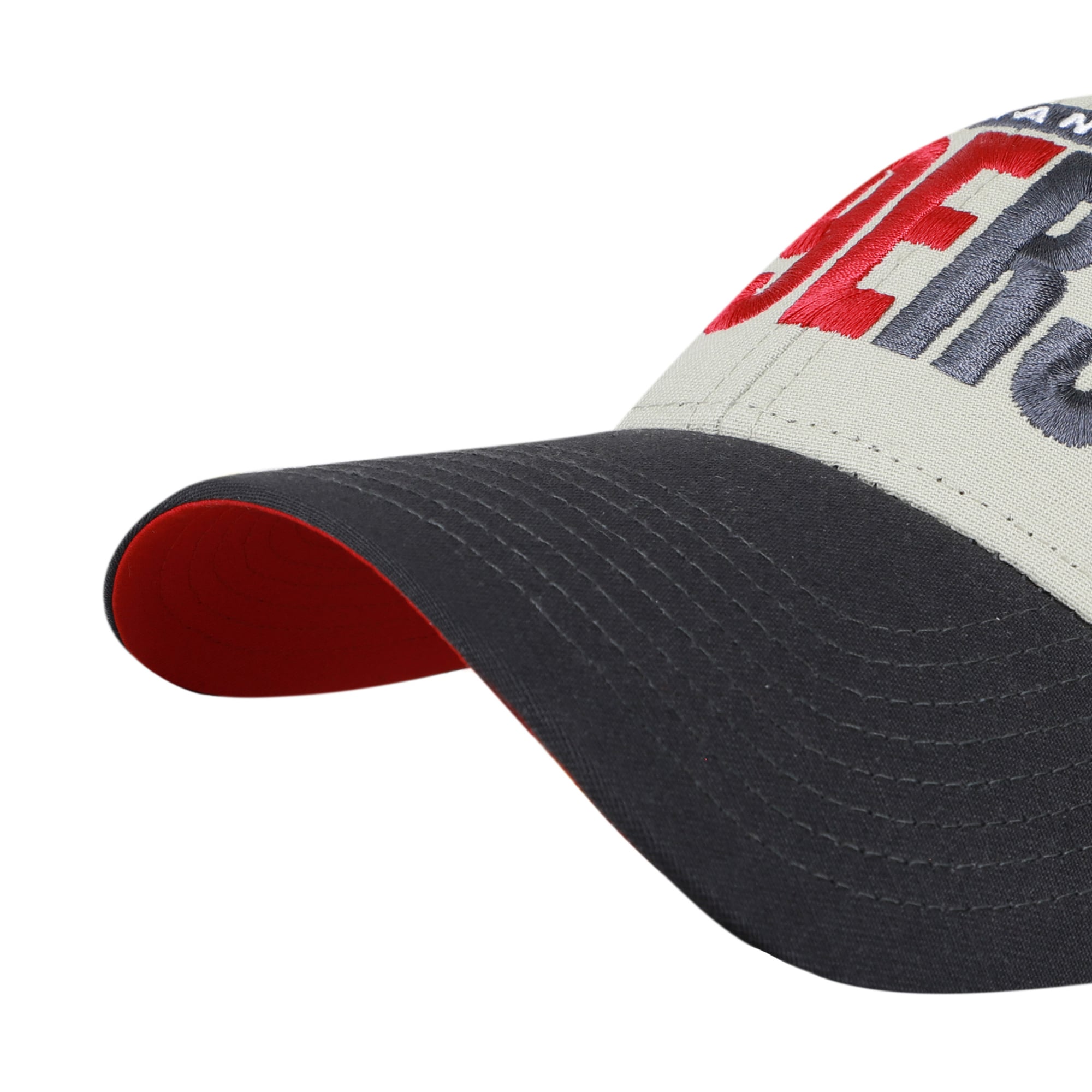 Casquette ajustable pour homme « 47 » grise/noire San Francisco 49ers, inscription demi-bloc MVP