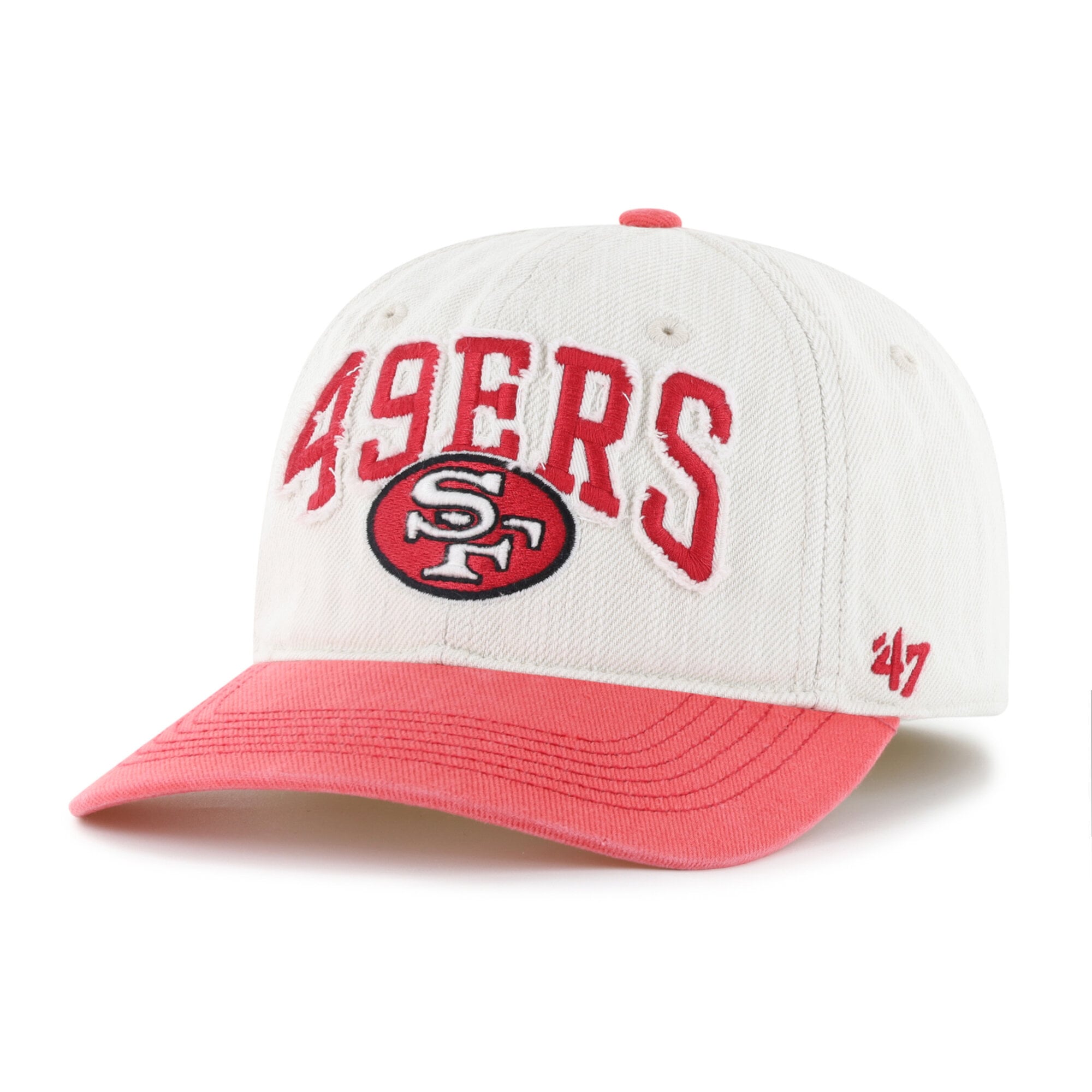 Men's '47 Natural San Francisco 49ers Throwback Groton Franchise Fitted Hat