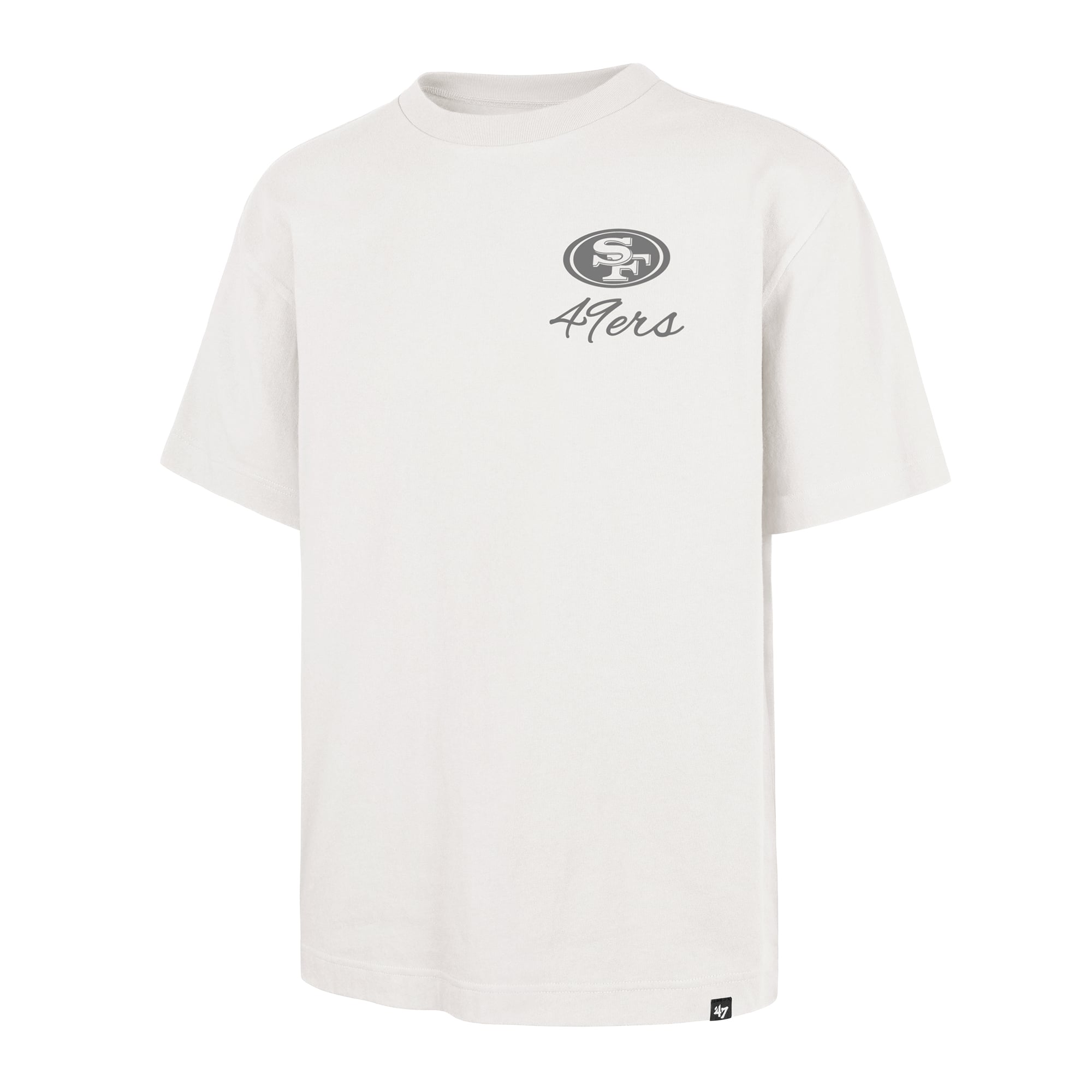 Men's '47 Off White San Francisco 49ers Photon Dust Foundation T-Shirt