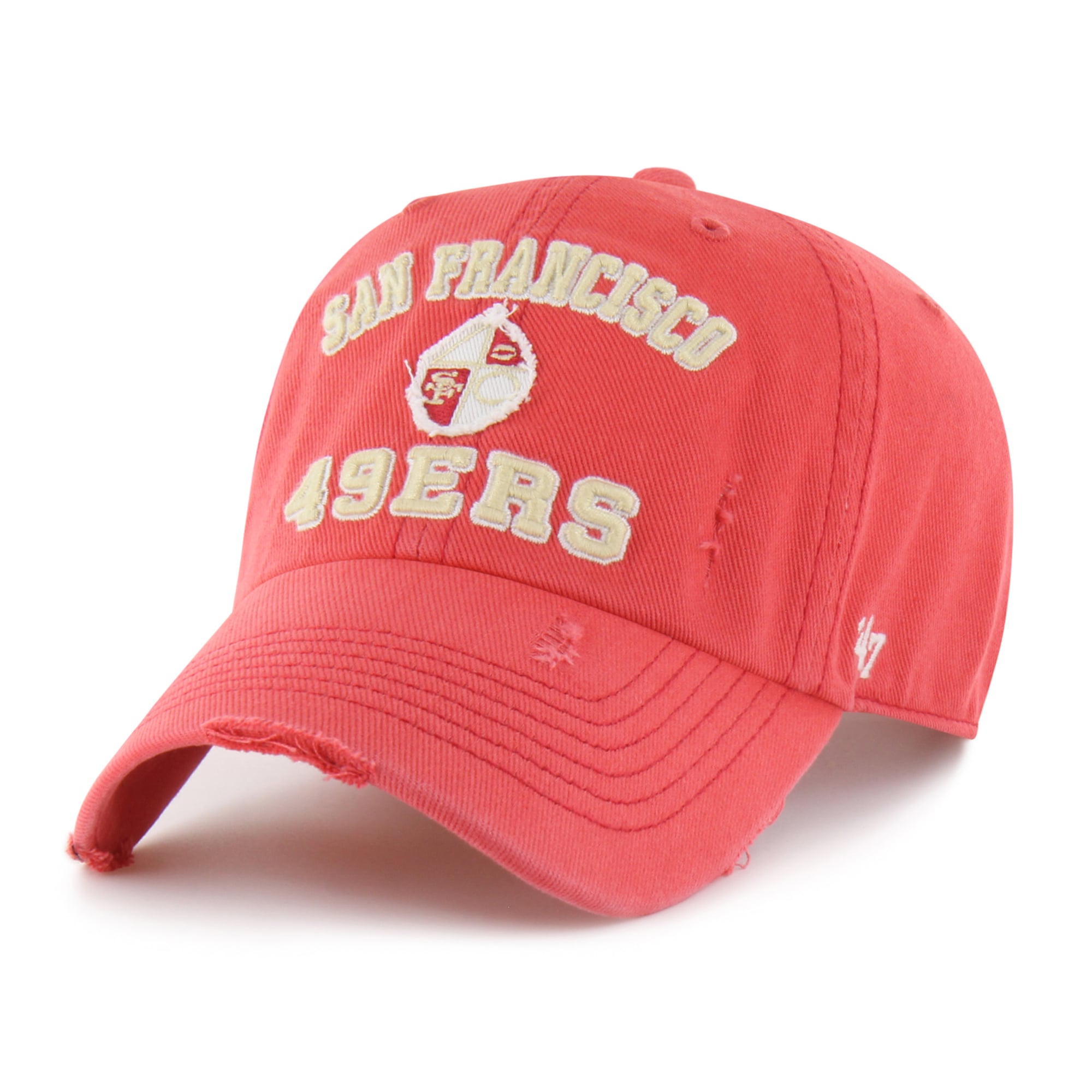 Men's '47 Red San Francisco 49ers Seymoore Clean Up Adjustable Hat