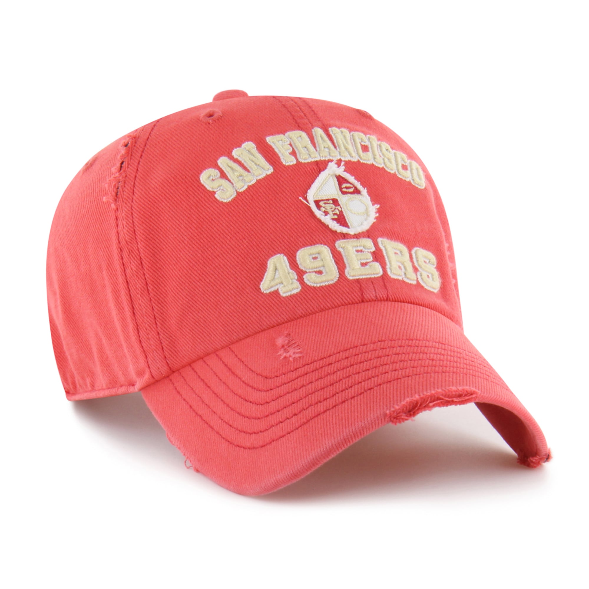 Men's '47 Red San Francisco 49ers Seymoore Clean Up Adjustable Hat