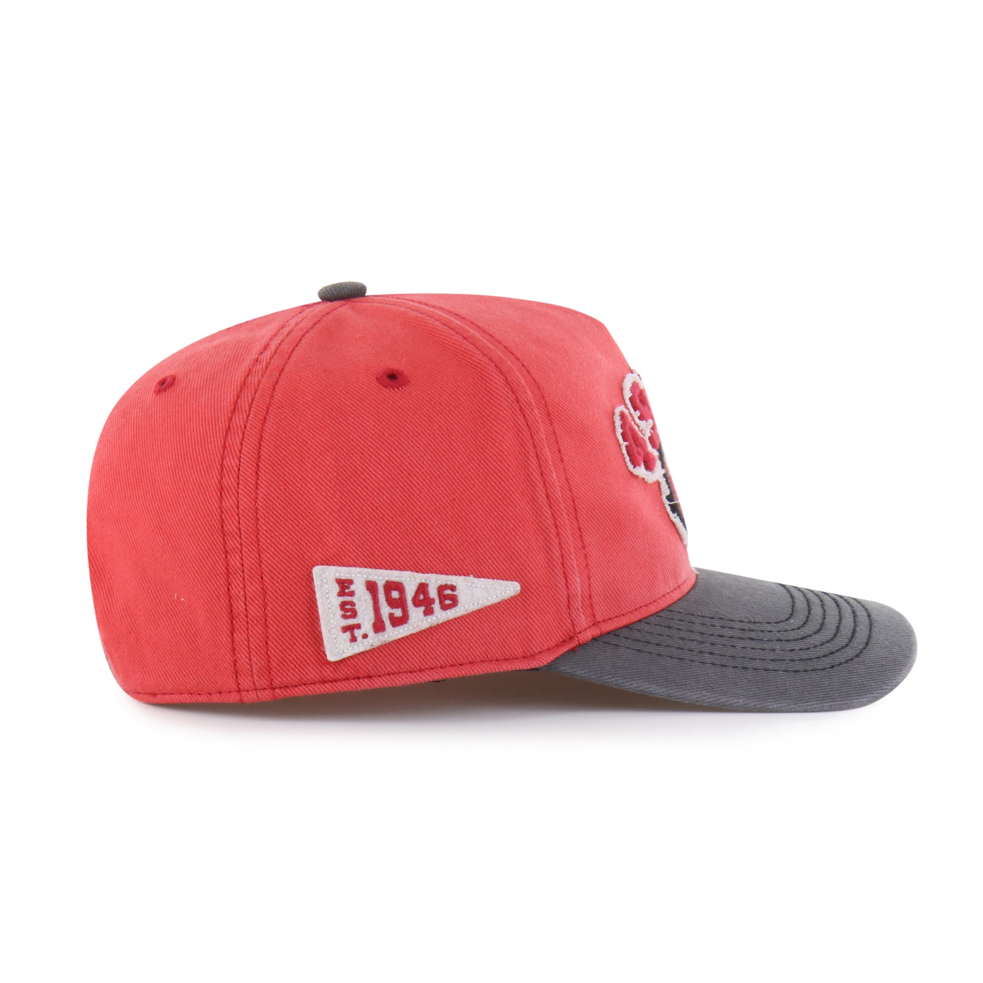Men's '47 Scarlet San Francisco 49ers Calderwood Well Worn Hitch Adjustable Hat