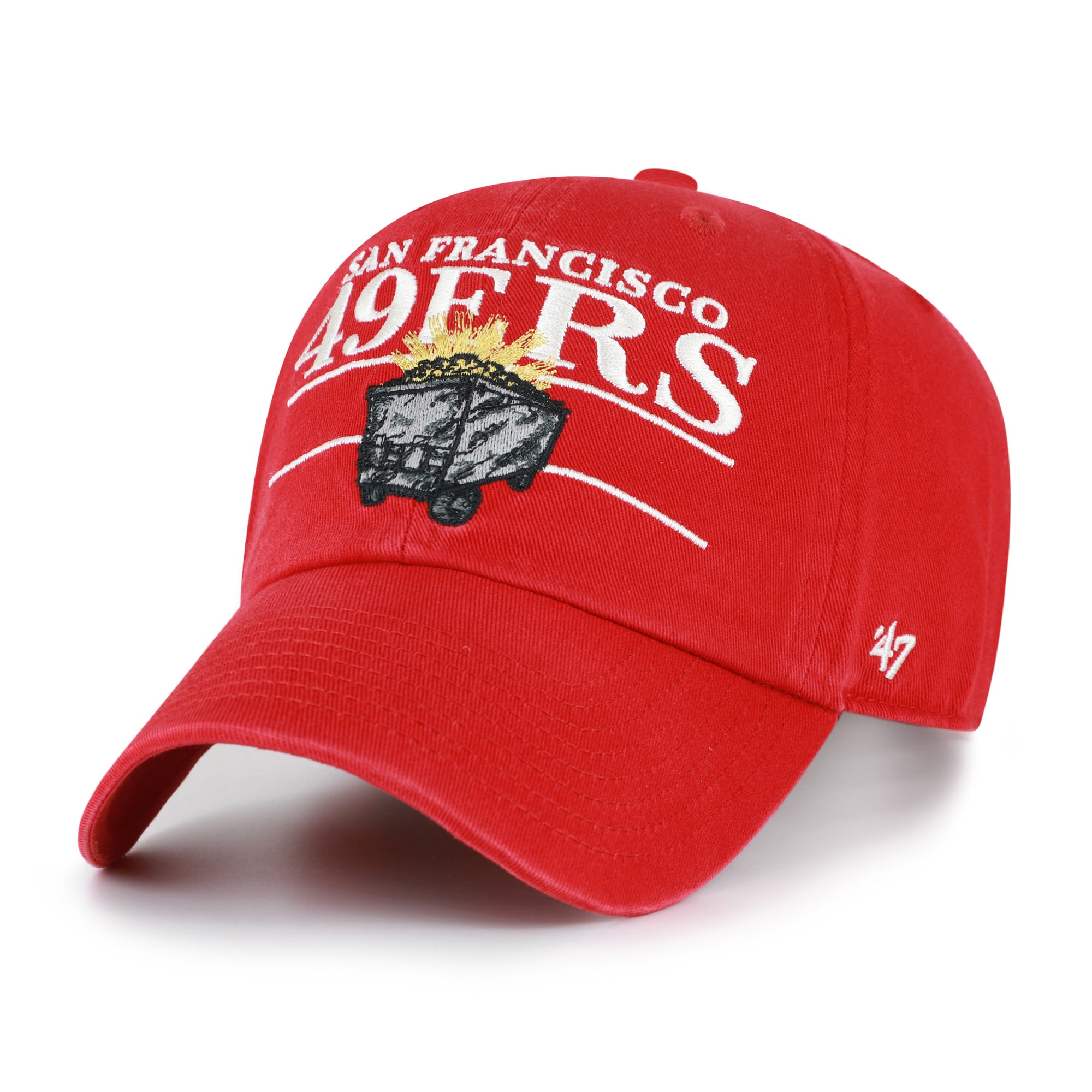 Casquette ajustable pour homme, modèle rétro '47 Scarlet des 49ers de San Francisco