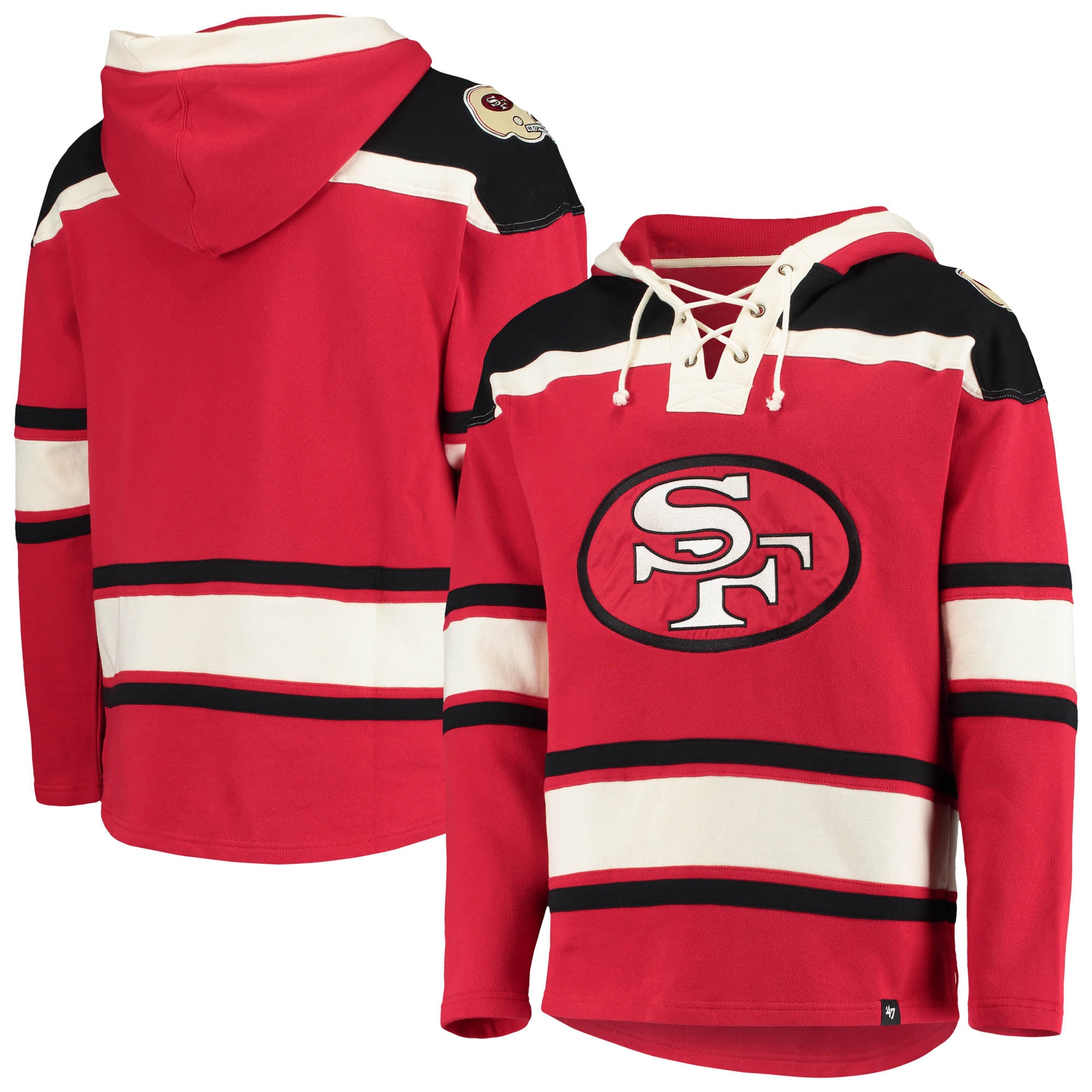 Sweat à capuche rétro '47 Scarlet San Francisco 49ers pour homme
