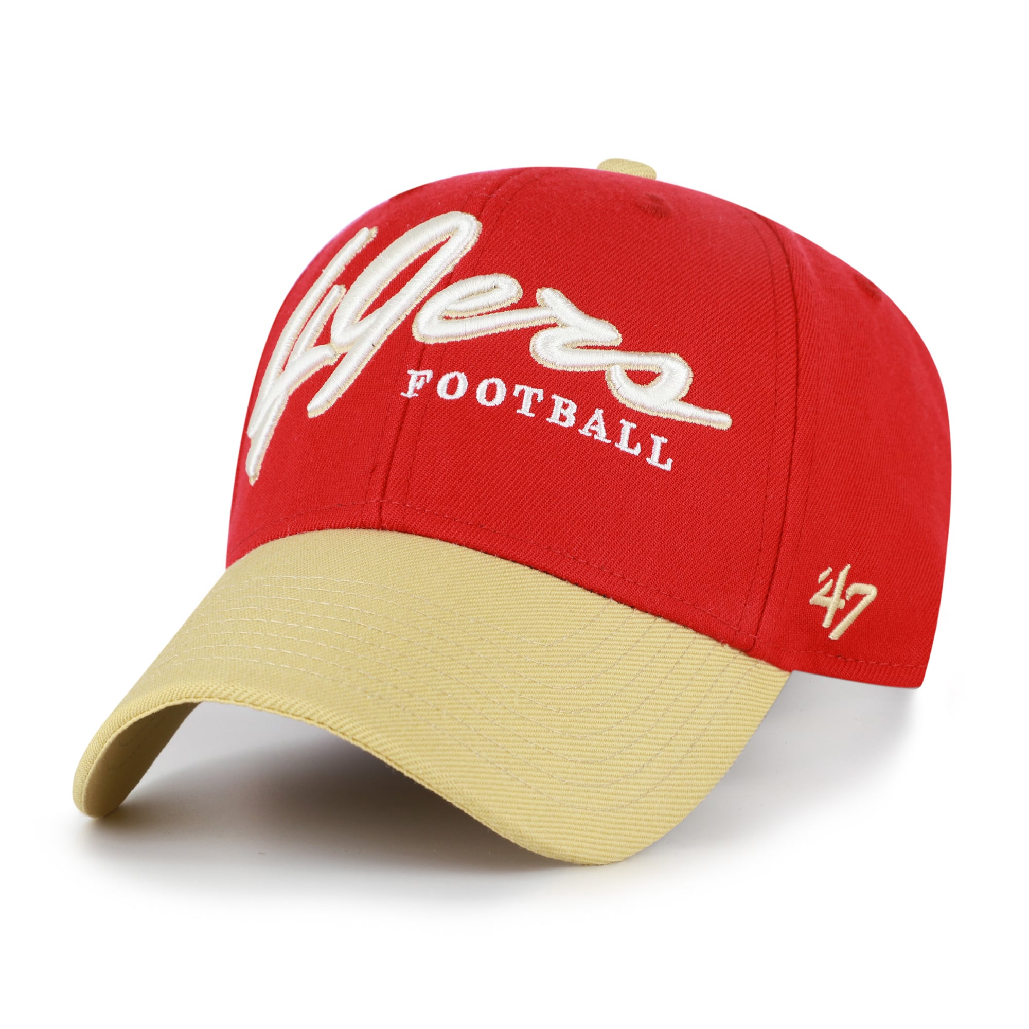 Men's '47 Scarlet San Francisco 49ers Throwback MVP Adjustable Hat