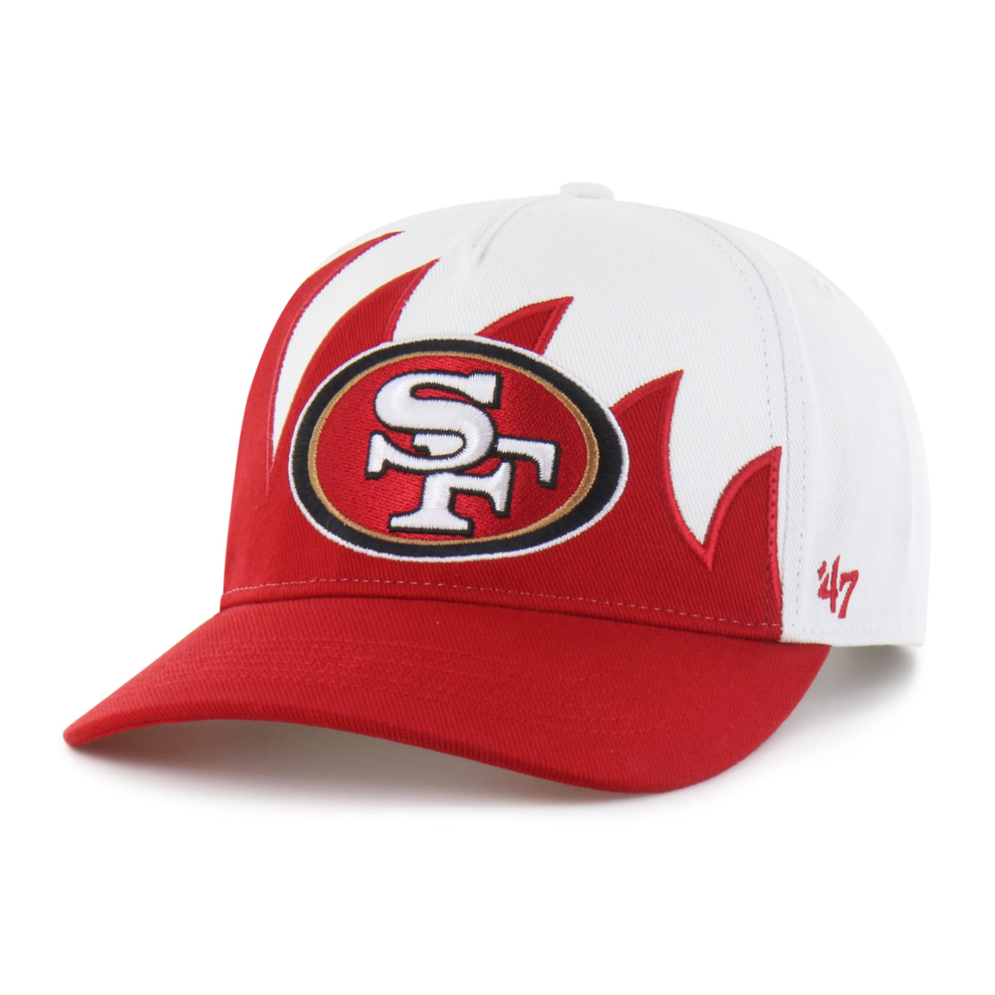 Men's '47 White San Francisco 49ers Jagged Hitch Adjustable Hat