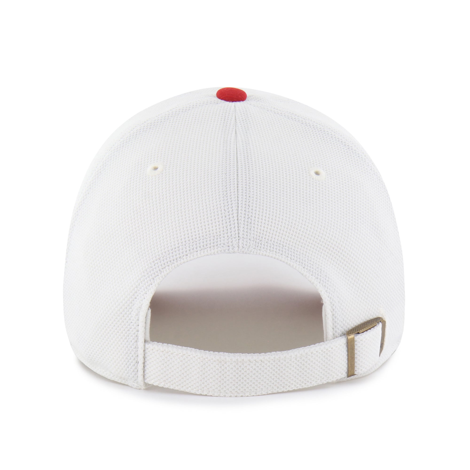 Men's '47 White/Scarlet San Francisco 49ers Pique Patch Clean Up Adjustable Hat