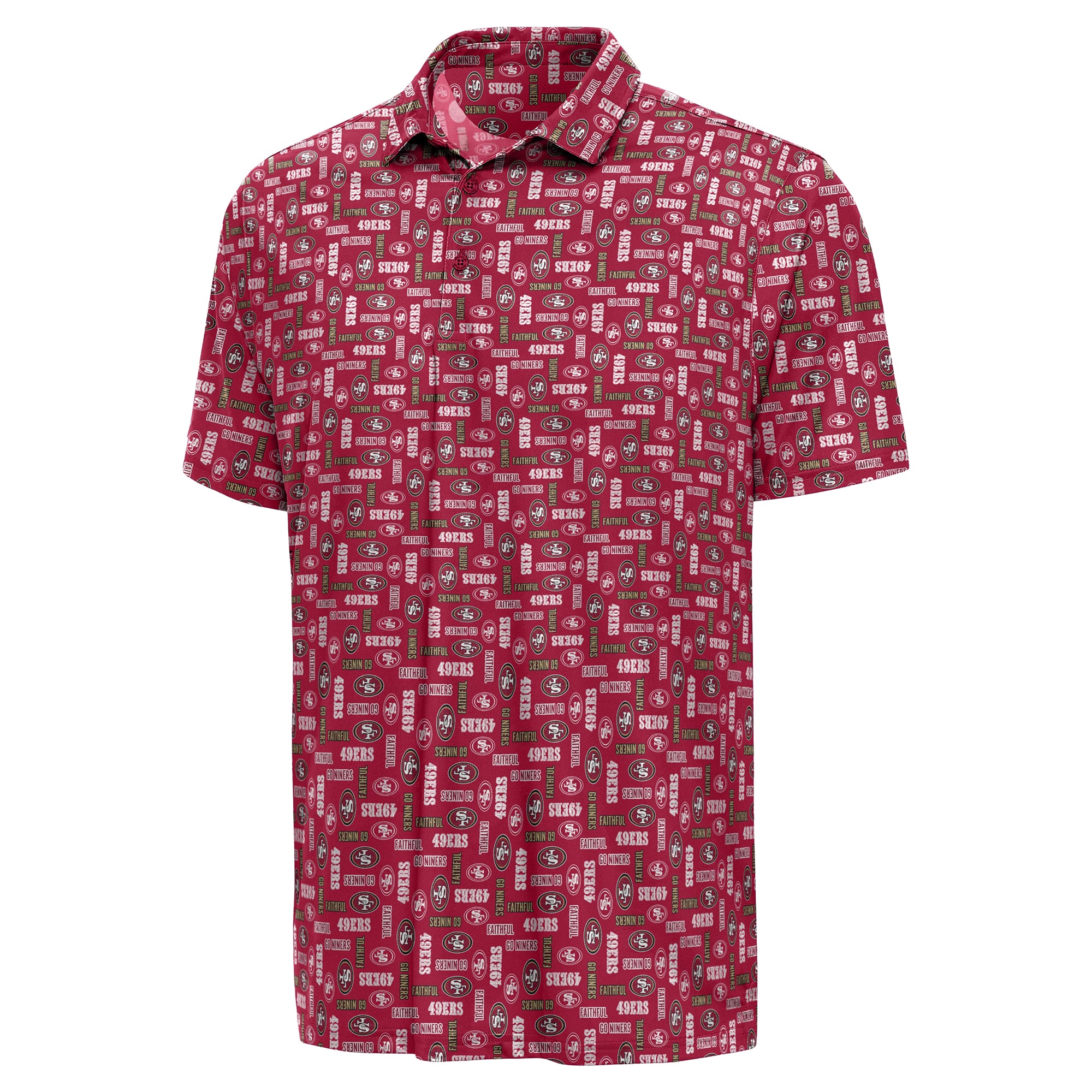 Polo Antigua Scarlet pour homme, abonnement saisonnier des 49ers de San Francisco
