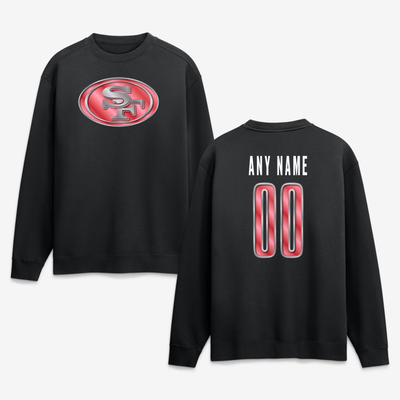 San Francisco 49ers  Forged Mascot Personalized Name & Number Sweatshirt - Black