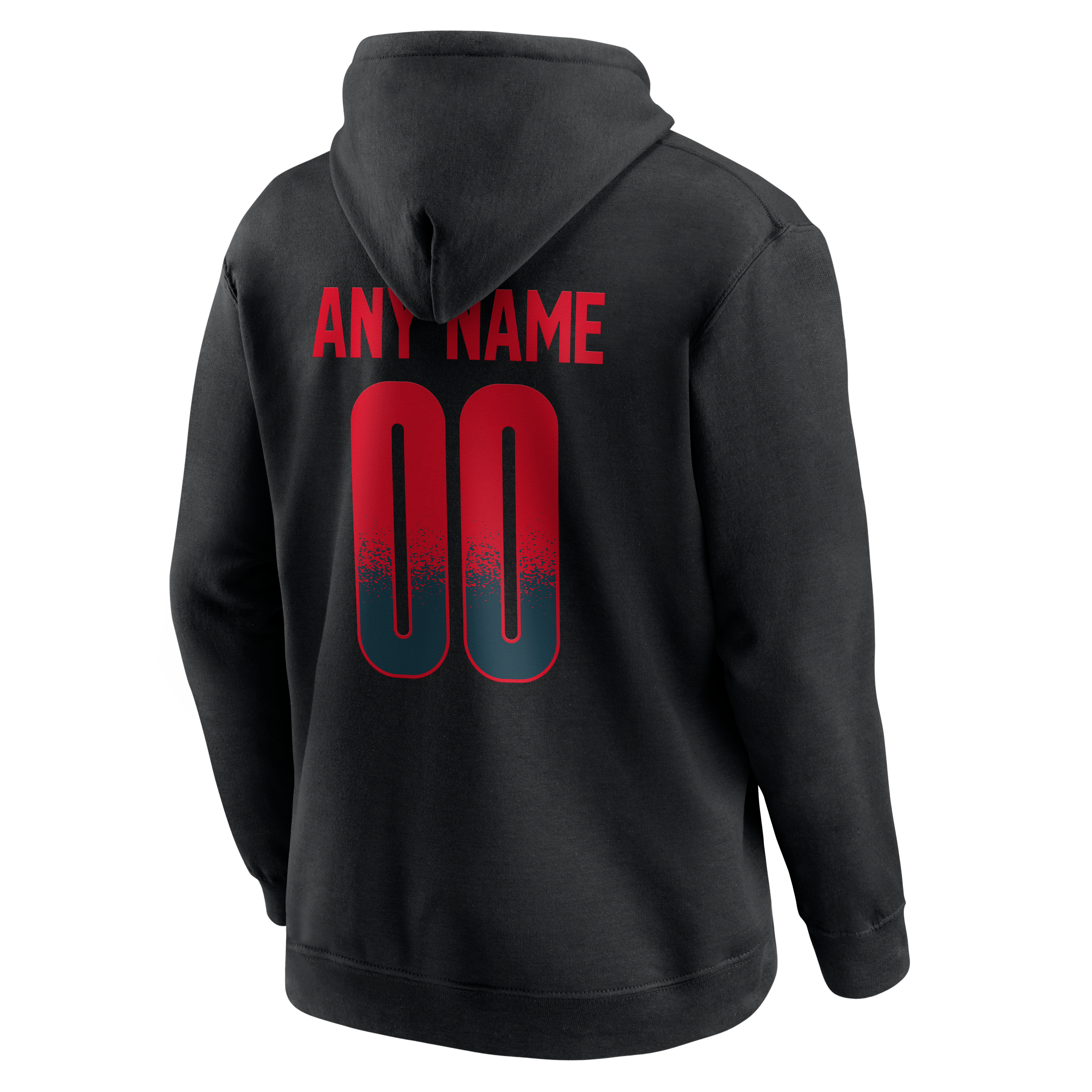 Sweat à capuche noir pour homme des 49ers de San Francisco, personnalisé avec nom et numéro, domicile.