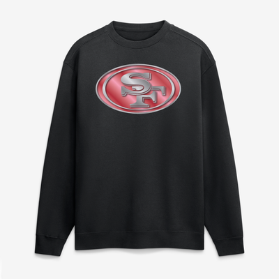 San Francisco 49ers  Metallic Mascot Sweatshirt - Black