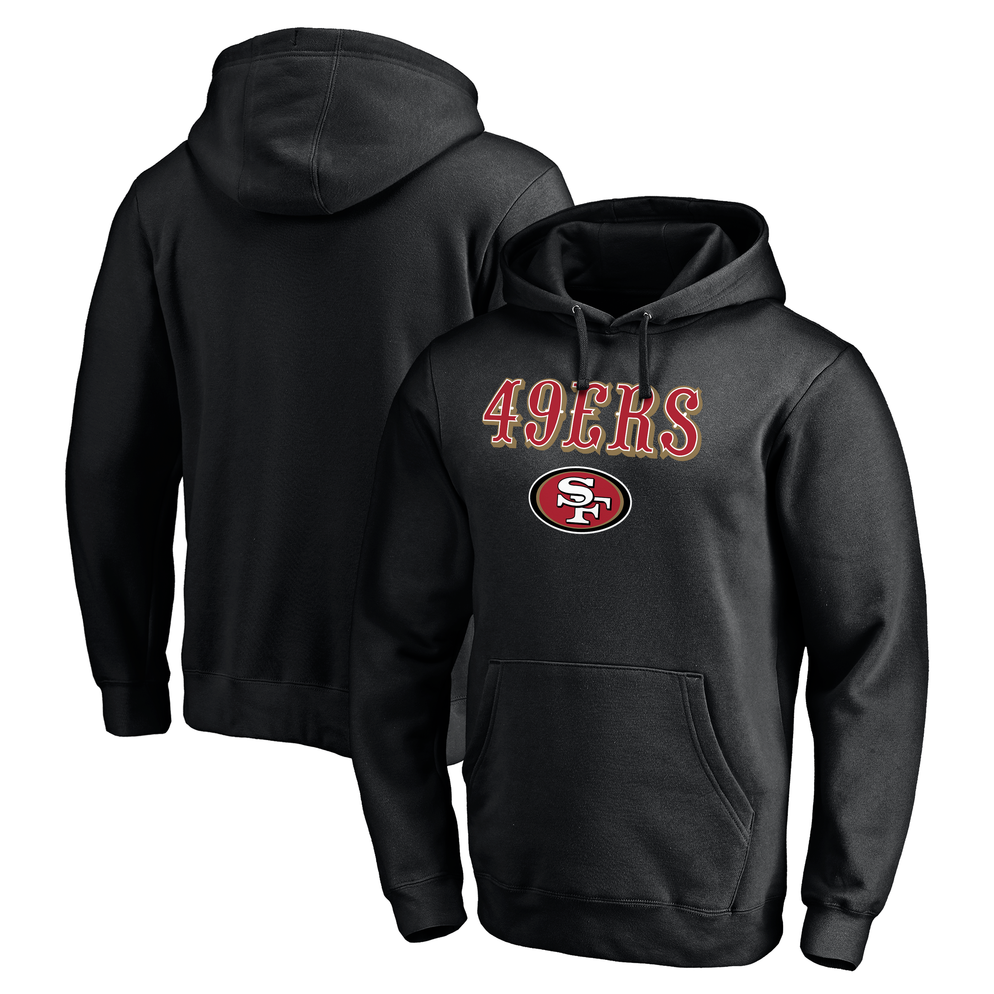 Men's Black San Francisco 49ers Team Lockup Hoodie