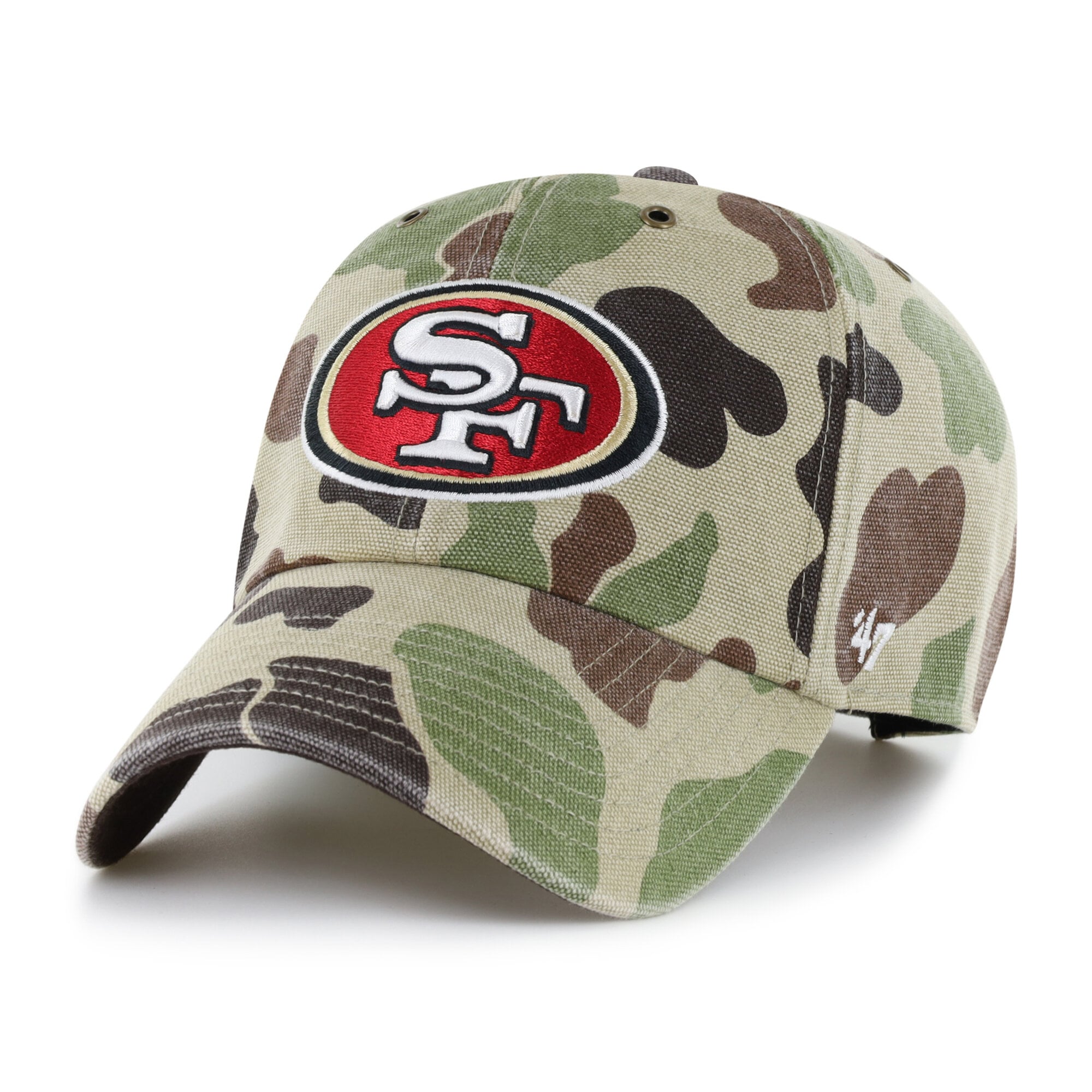 Casquette ajustable Carhartt x '47 Duck Camo San Francisco 49ers Clean Up pour homme