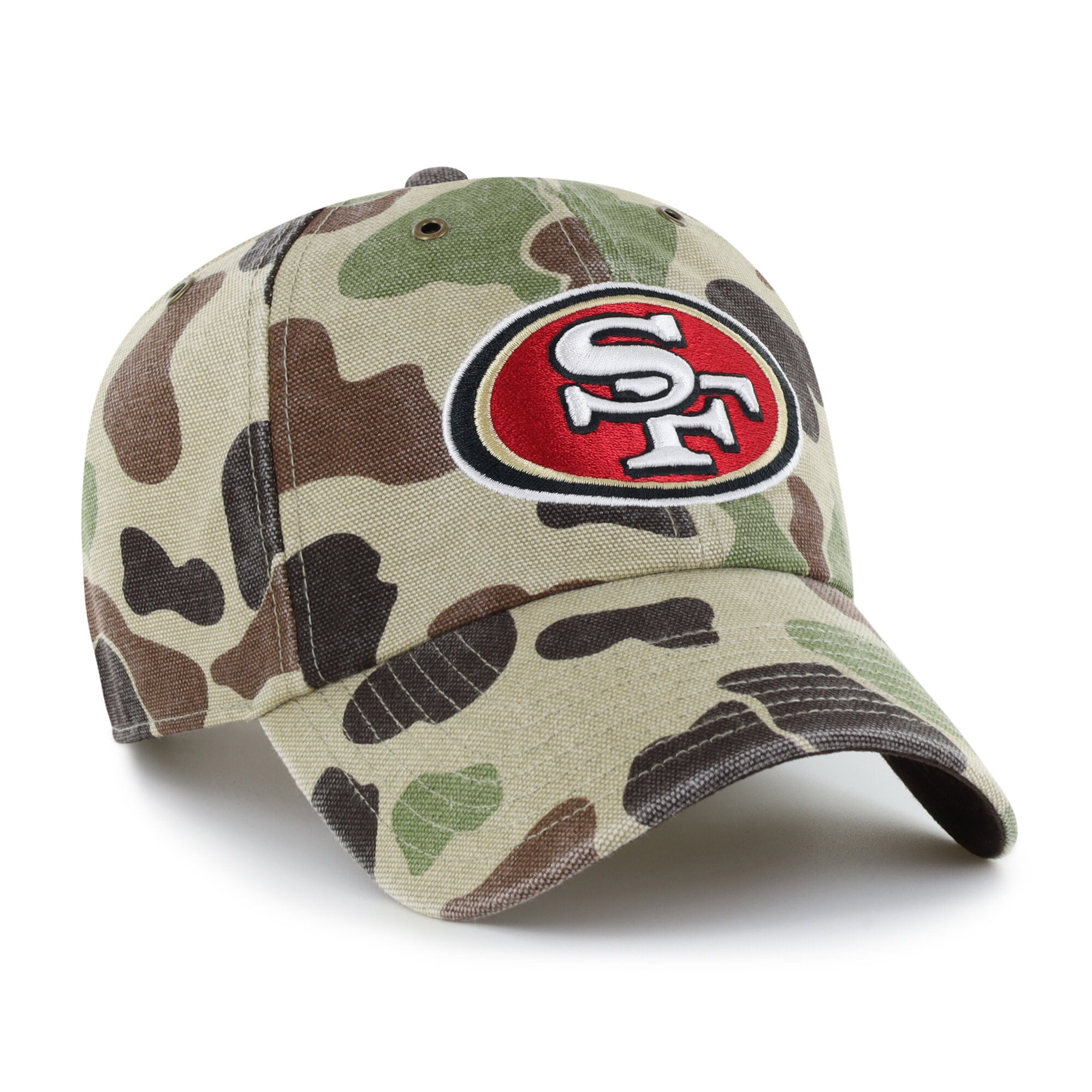 Casquette ajustable Carhartt x '47 Duck Camo San Francisco 49ers Clean Up pour homme