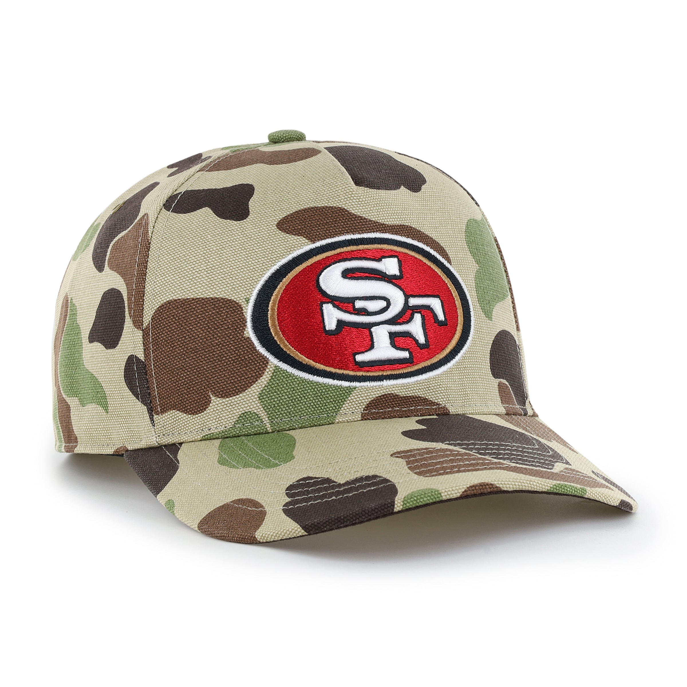 Men's Carhartt x '47 Duck Camo San Francisco 49ers Hitch Adjustable Hat