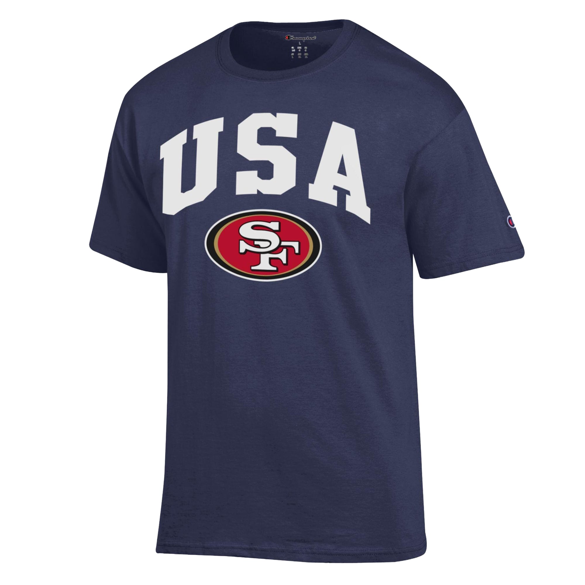 T-shirt Champion bleu marine pour homme, style américain
