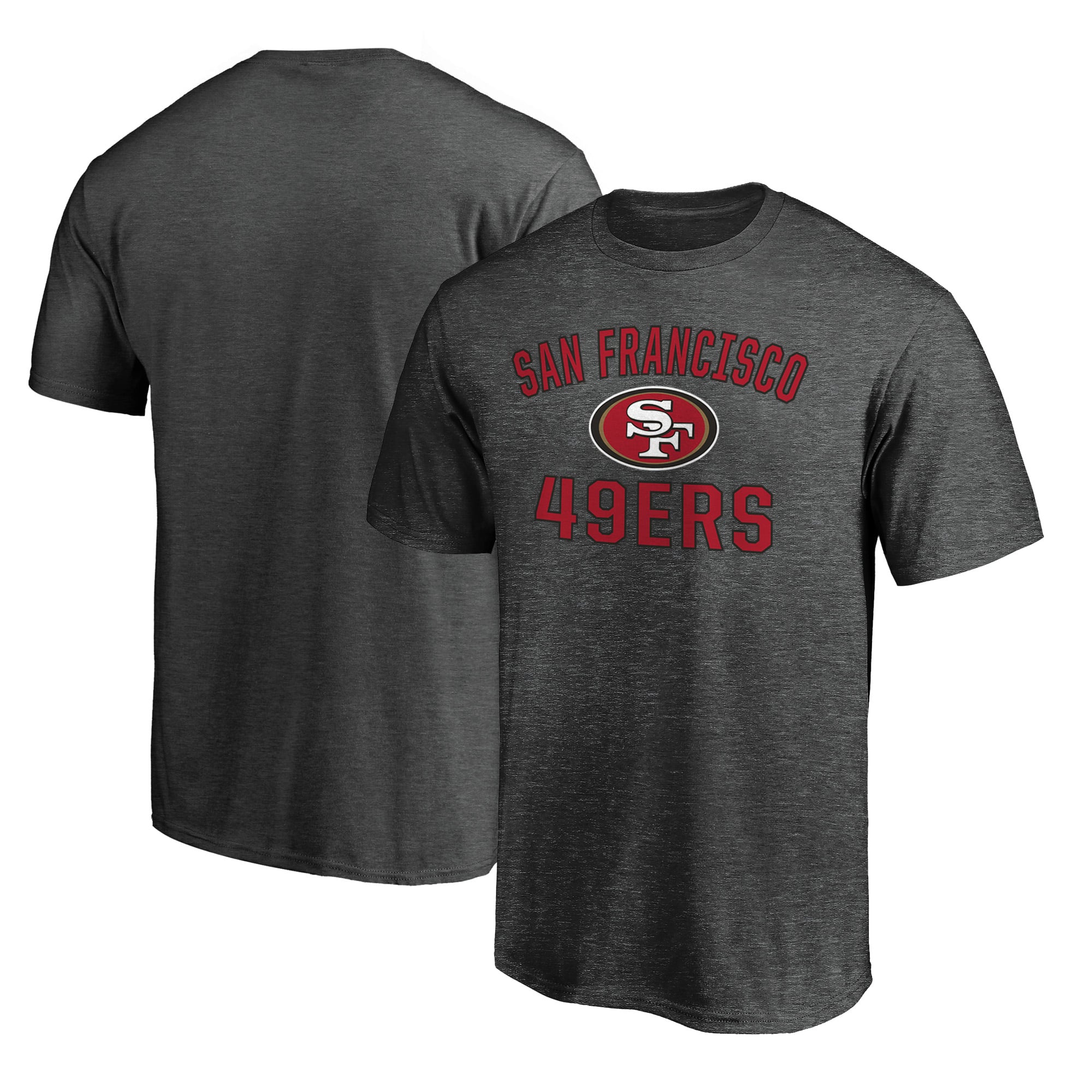 Men's  Charcoal San Francisco 49ers Victory Arch T-Shirt