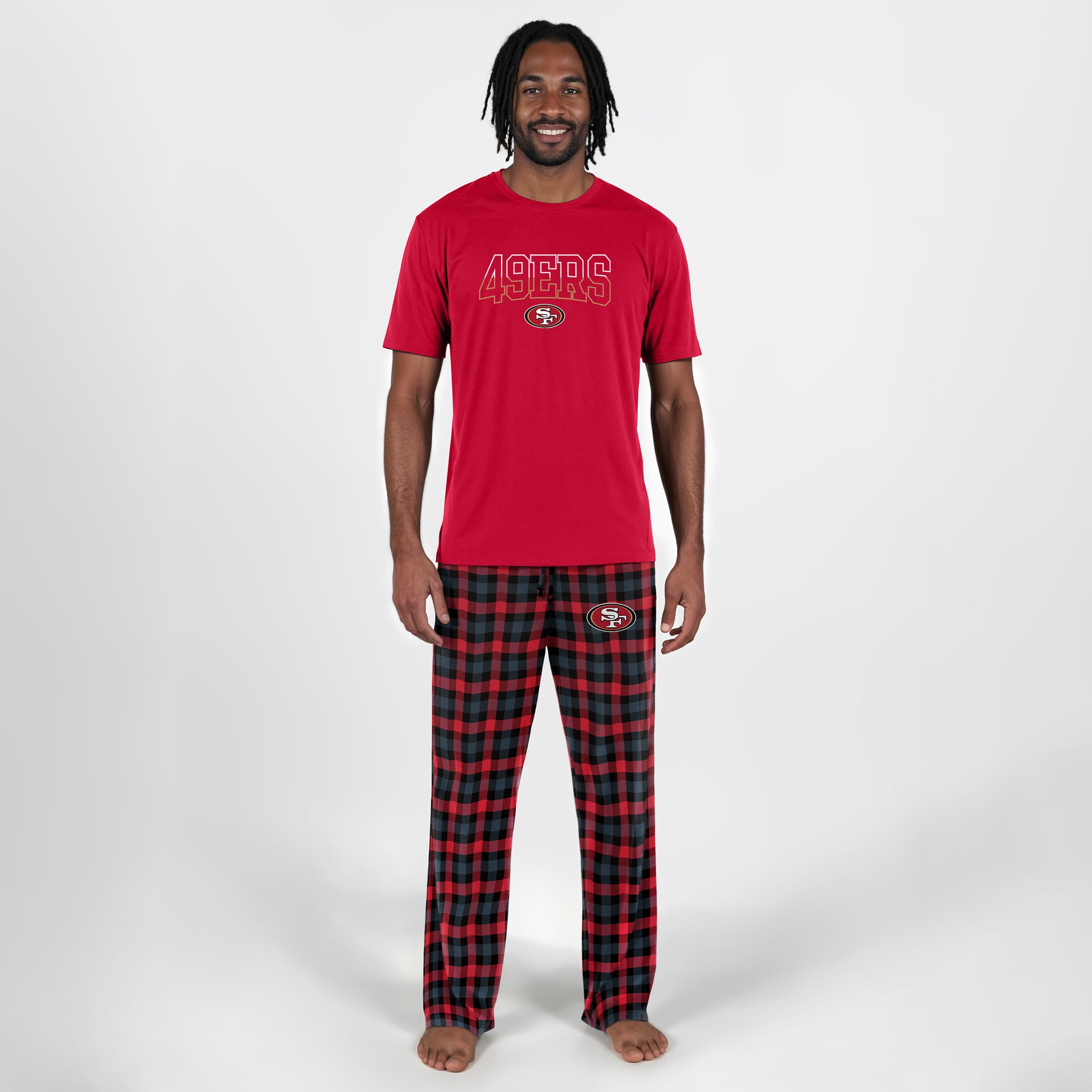 Men's Concepts Sport Scarlet San Francisco 49ers Highland Sleep Set