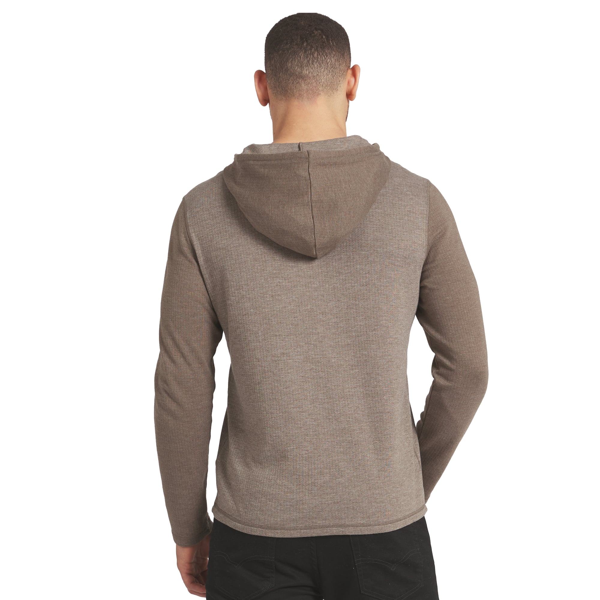 Men's Darius Rucker Collection by Fanatics Tan/Brown San Francisco 49ers Knit Hooded Henley Long Sleeve T-Shirt
