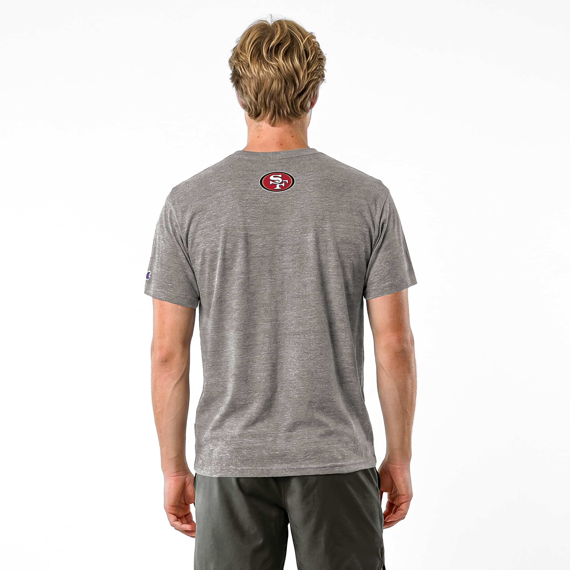 T-shirt homme Disney x Champion gris San Francisco 49ers Stinky Pete Tri-Blend