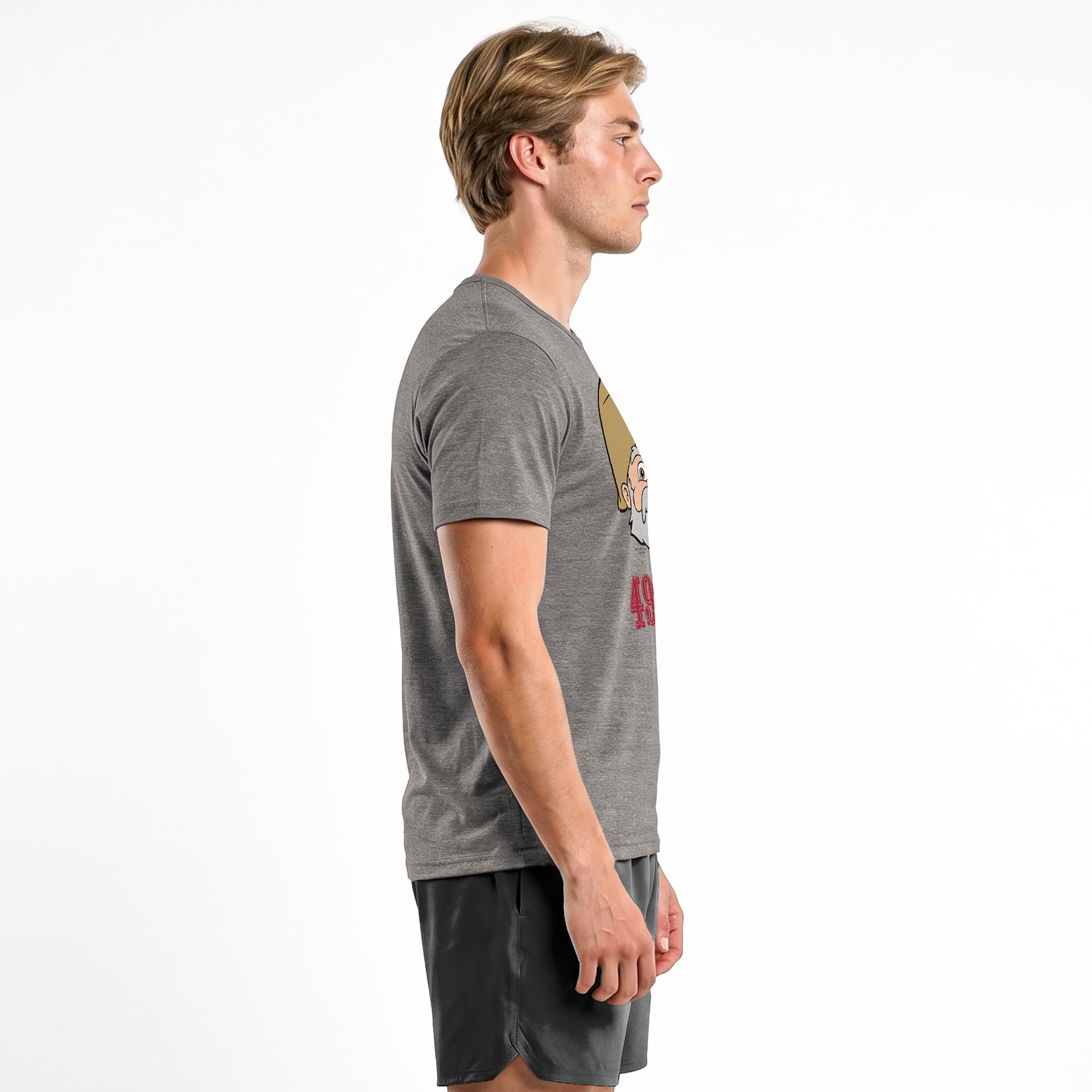 T-shirt homme Disney x Champion gris San Francisco 49ers Stinky Pete Tri-Blend