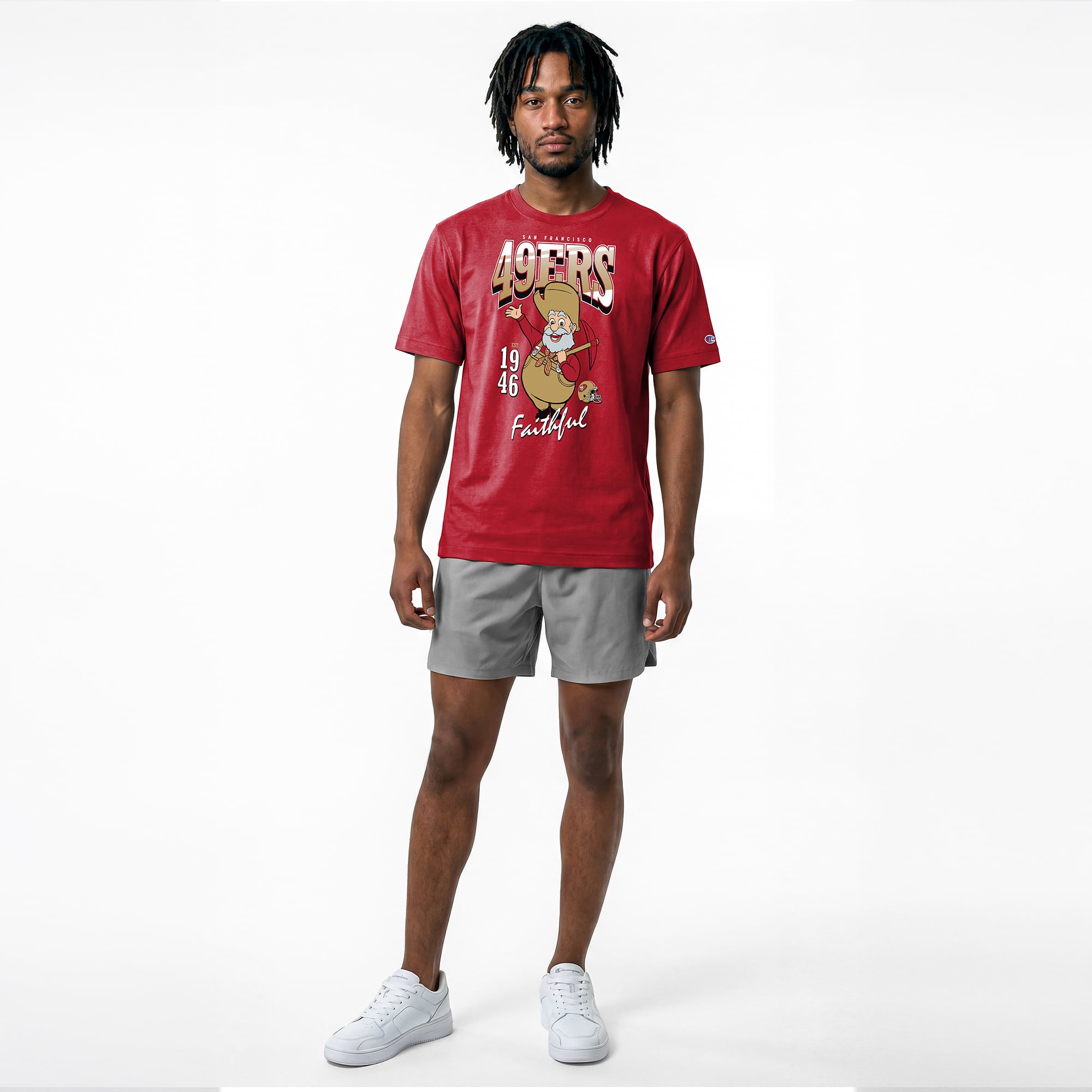 T-shirt homme Disney x Champion Scarlet San Francisco 49ers Stinky Pete All-Star